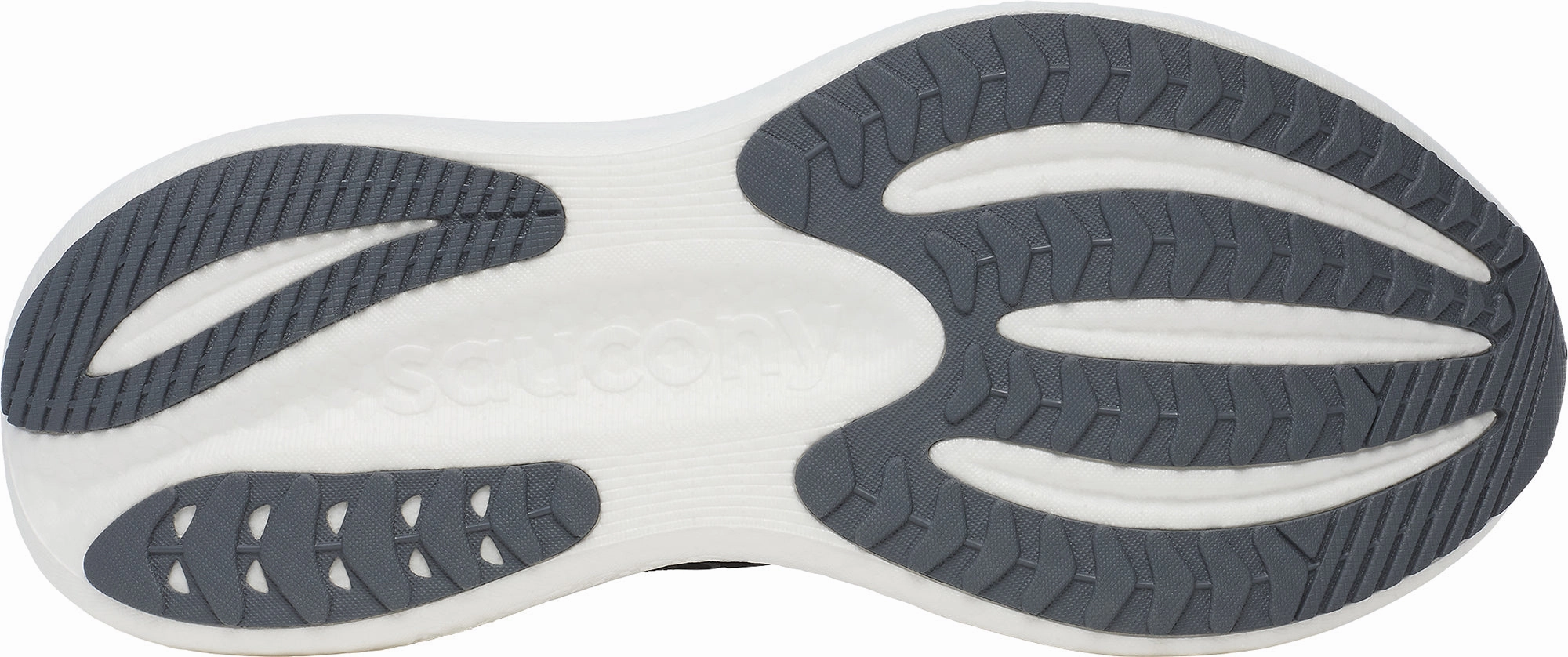 Grounded Stability Pods Proprioceptive Response Saucony Triumph 23 WIDE FIT Mens Running Shoes - Black