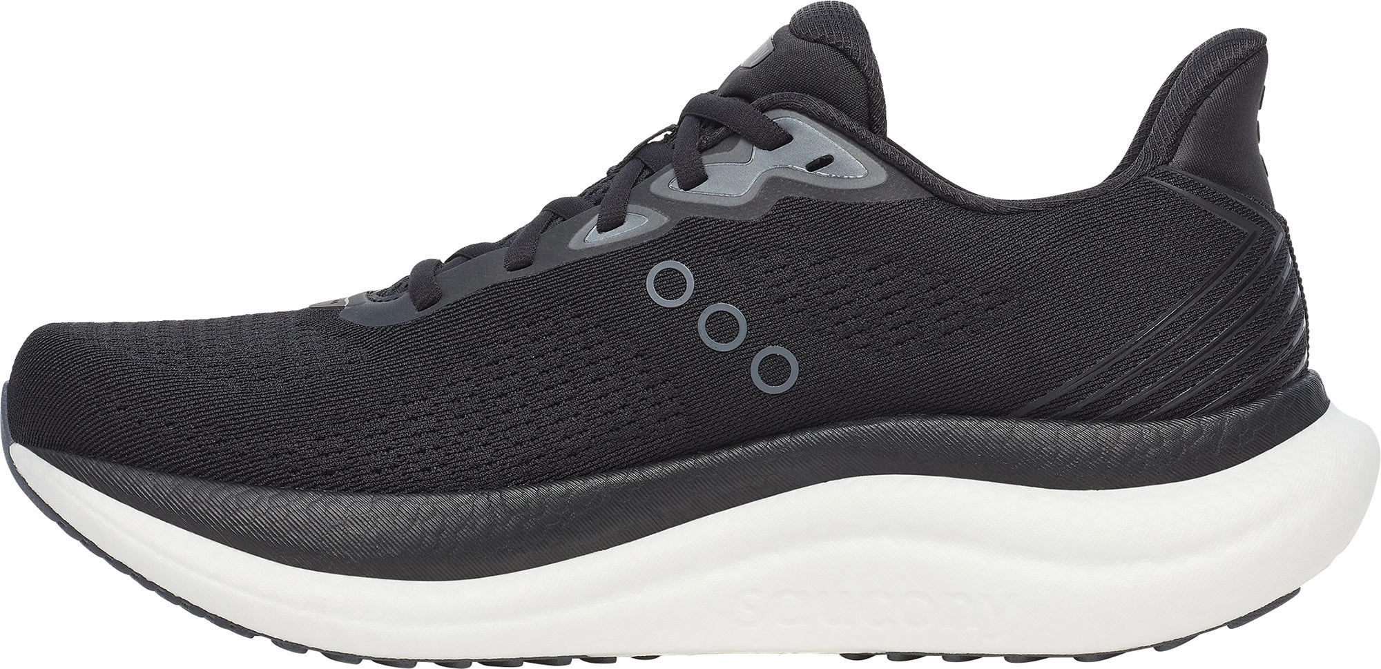 Saucony Triumph 23 WIDE FIT Mens Running Shoes - Black Airflow System