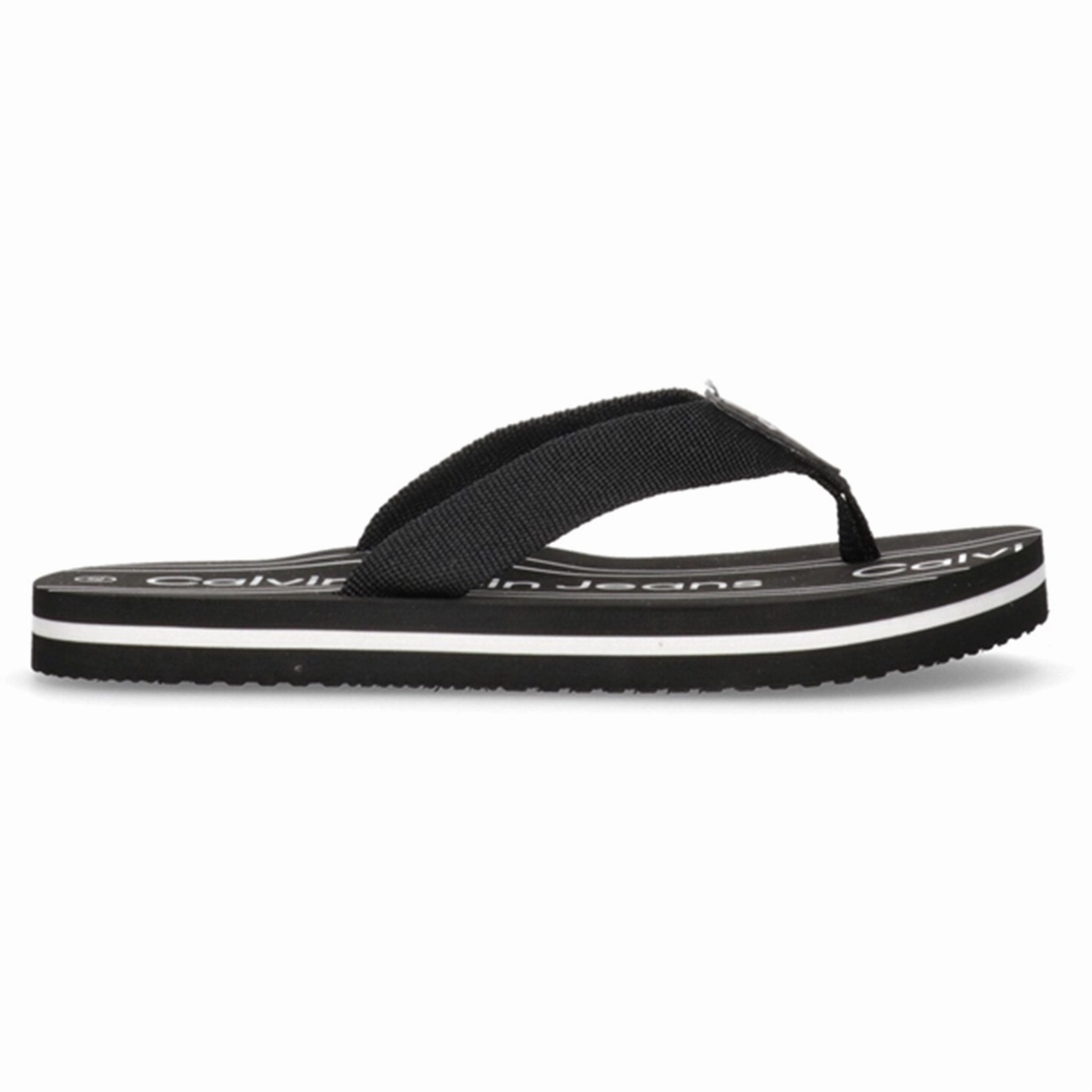 Calvin Klein Logo Flip Flop Black Cool Touch