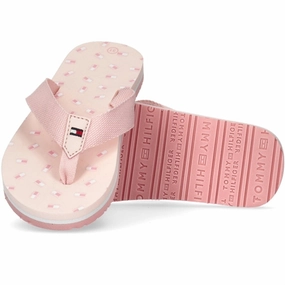 Tommy Hilfiger Flag Flip Flop Pink Light Touch