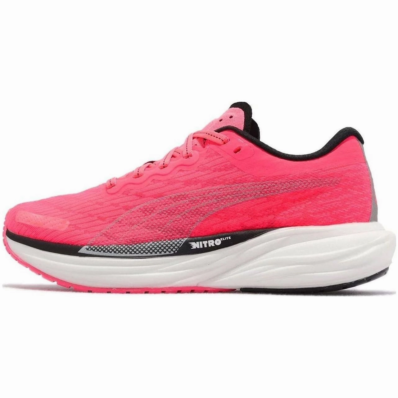 Puma Deviate Nitro 2 Womens Running Shoes - Pink running in snow shoes