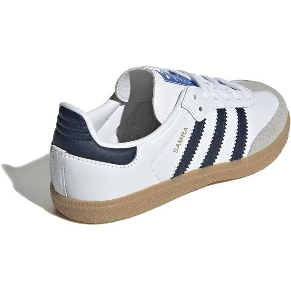 Traction pattern Eco Materials adidas Originals SAMBA OG C Sneakers Cloud White / Night Indigo / Gum