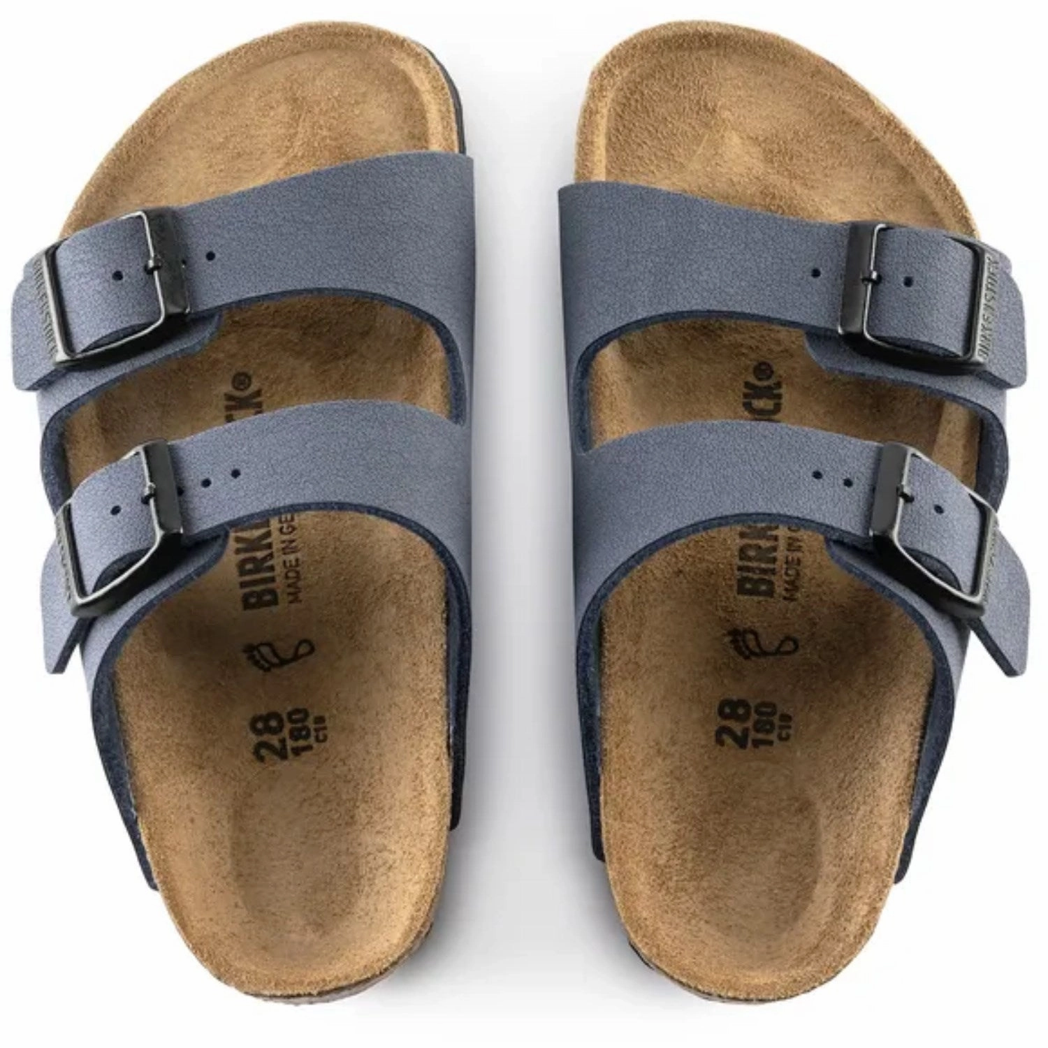 Birkenstock Arizona Kids BFBC Navy Beach Breeze Moisture Wicking Liner