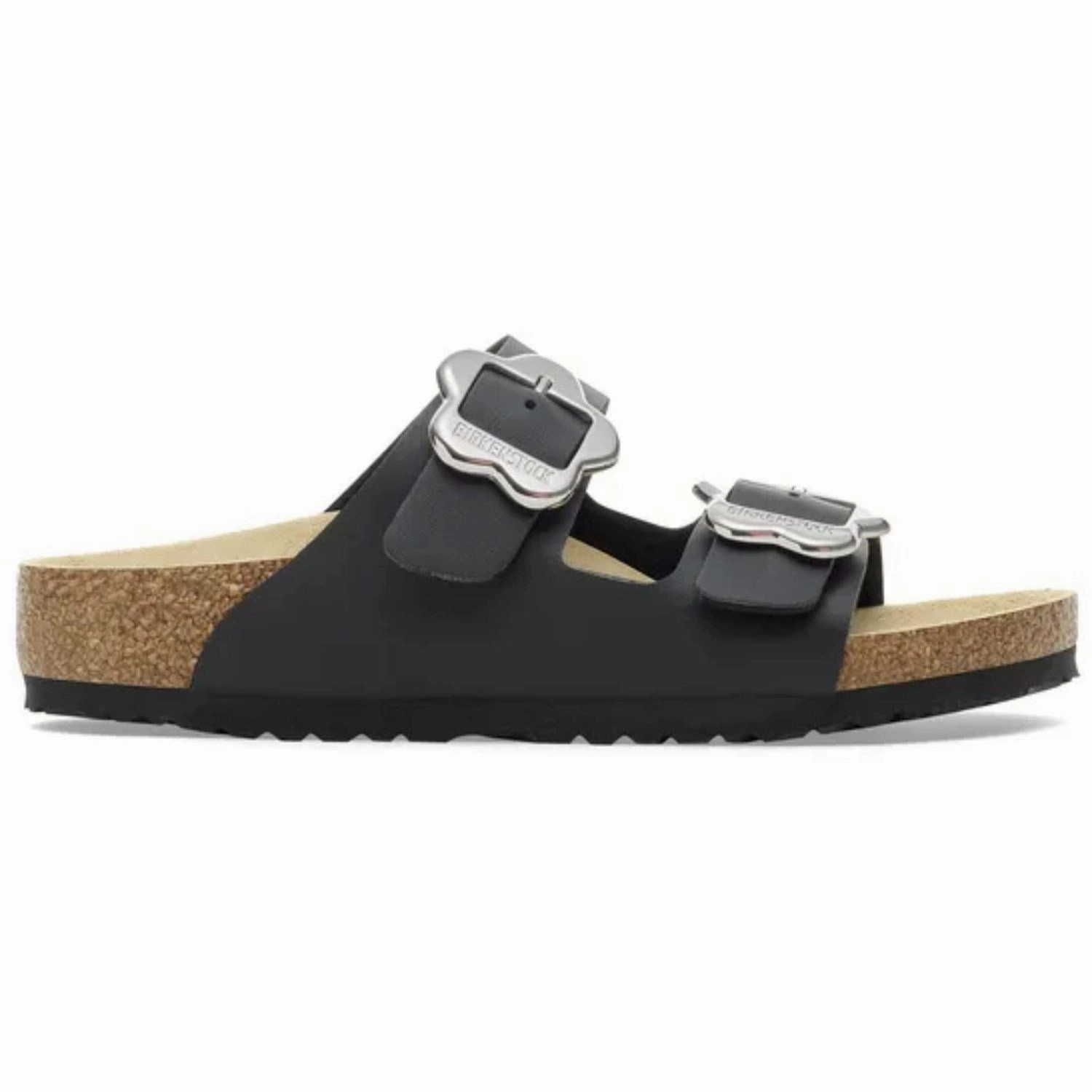 Birkenstock Arizona Kids Flower Buckle BF Black Comfortable Arch