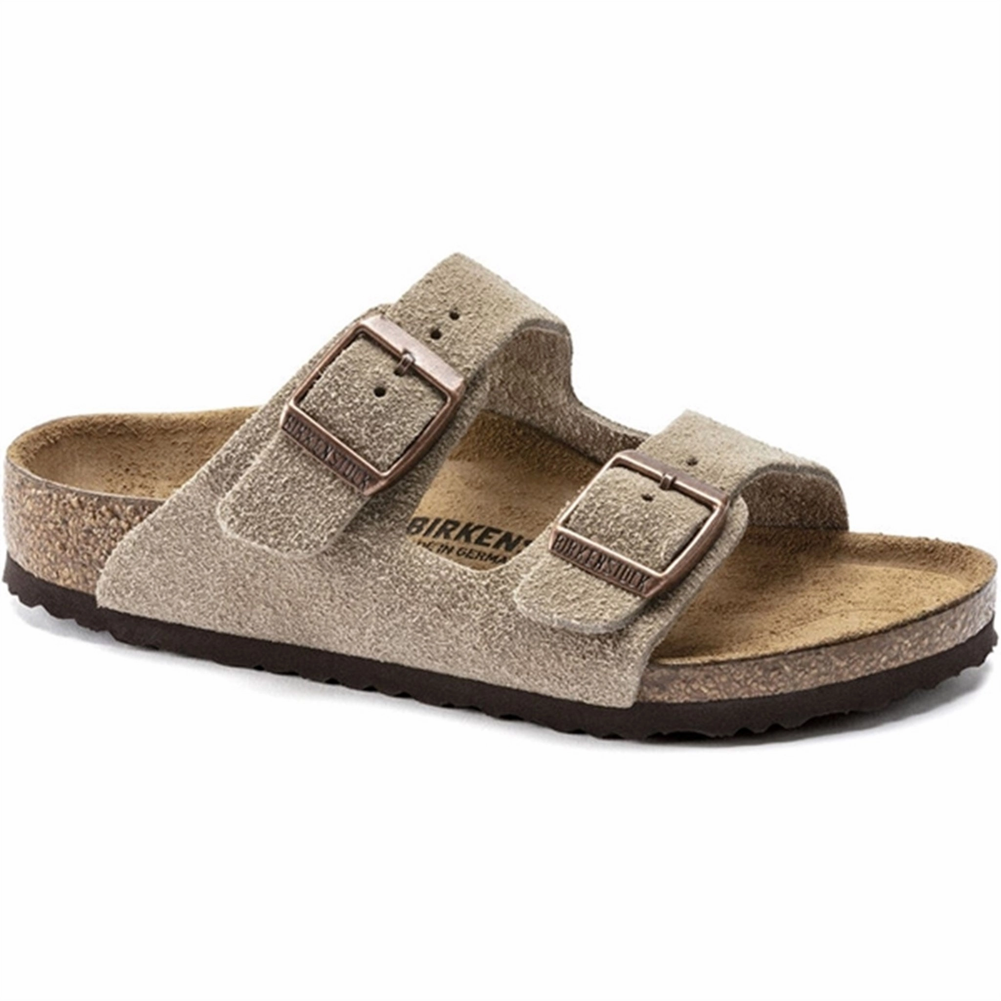 Slip On Comfort Adjustable Straps Birkenstock Arizona Kids LEVE Taupe Sandals