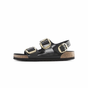 Birkenstock Womens Milano Big Buckle Slippers Responsive Shoes Durable Rubber Pods