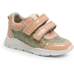 Anatomical Footbed Tension Dispersing Outsole Bisgaard Jess Velcro Sneakers Coral