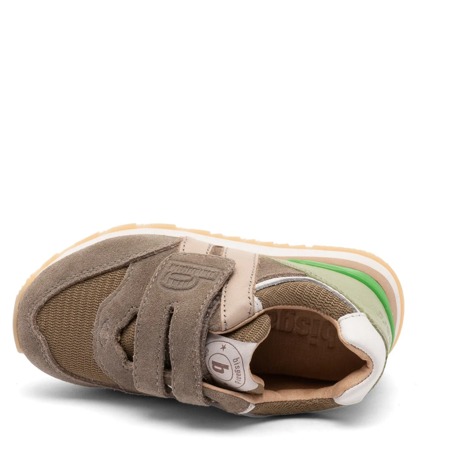 Anti Slip Laces Bisgaard Khaki Winston Velcro Shoe