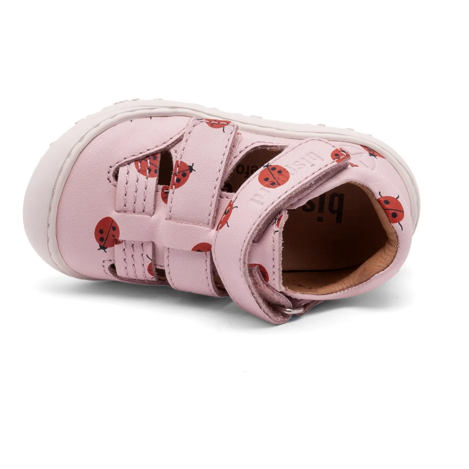 Bend Support Bisgaard Lady Bugs Barefoot Hana First Step Shoe