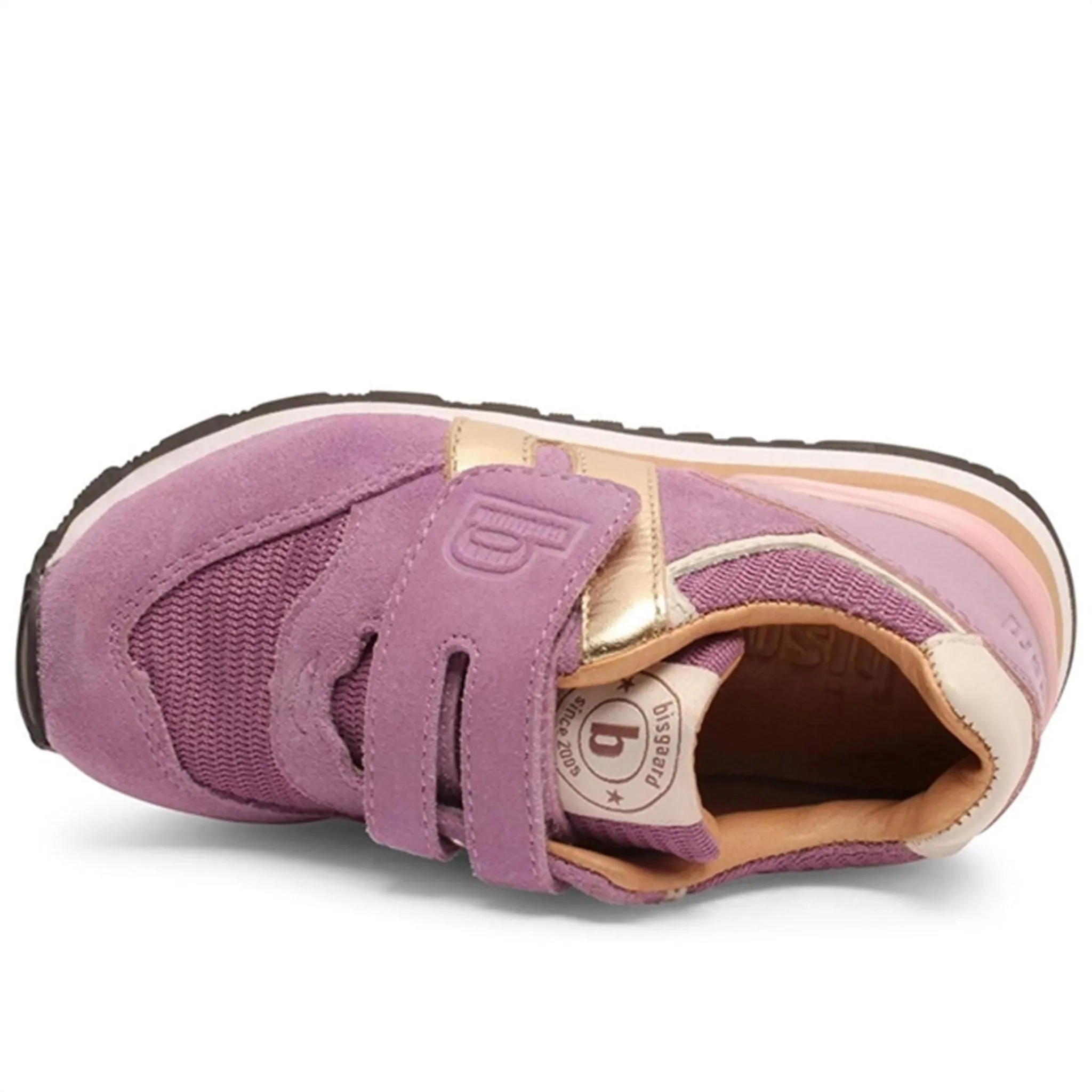 Bisgaard Winston S Velcro Shoe Lavender Streamlined Comfort quality