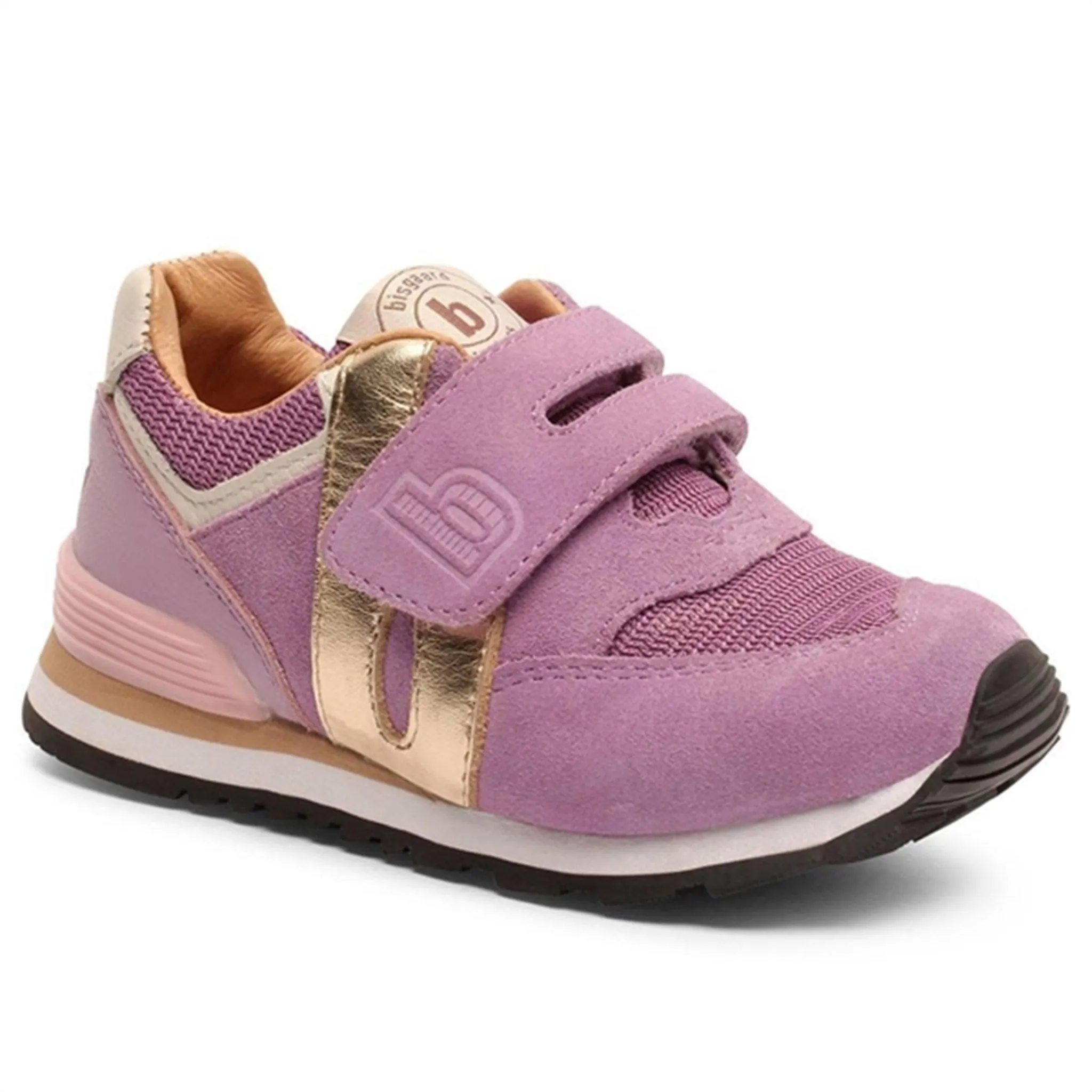 Bisgaard Winston S Velcro Shoe Lavender Boosted fit Relaxed Look