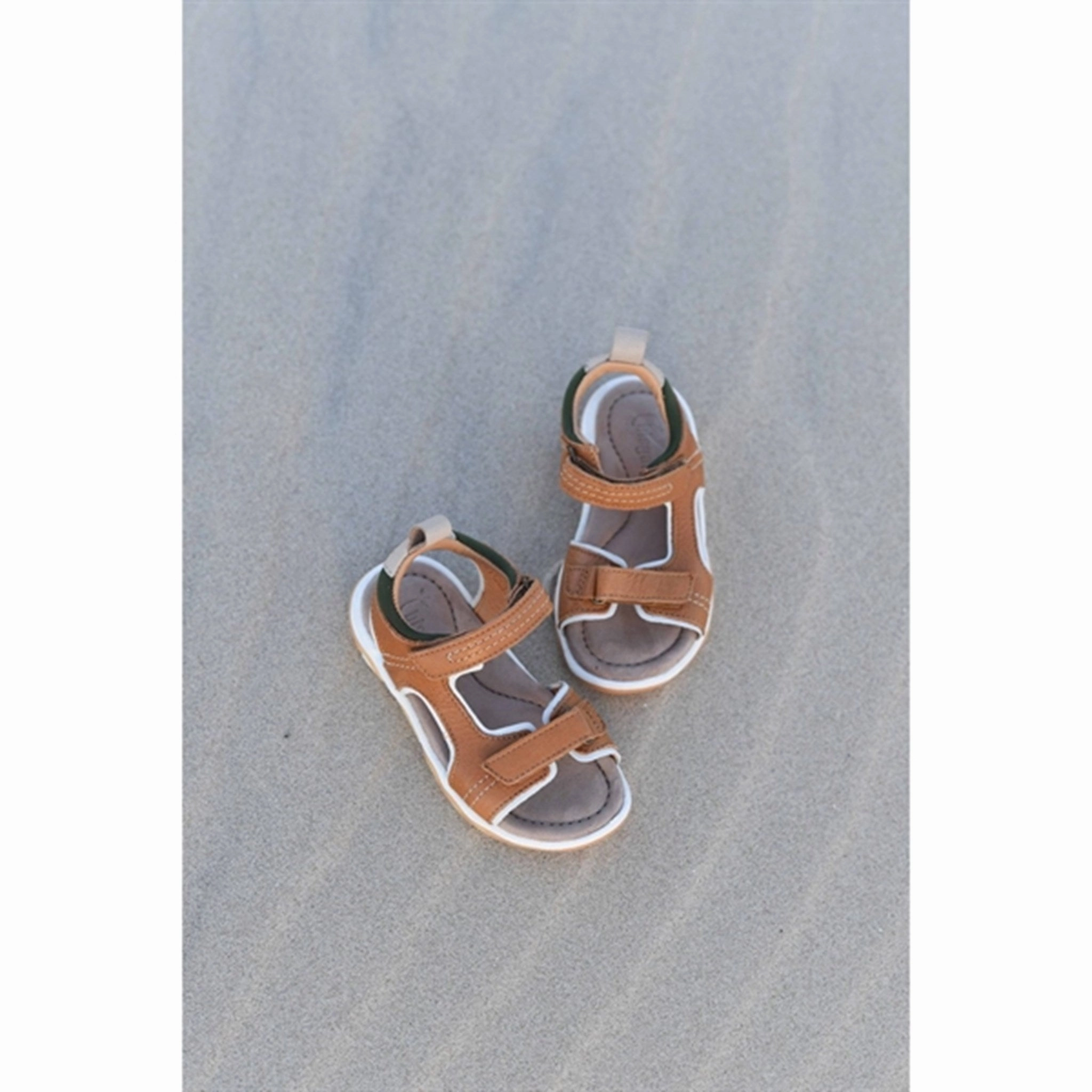 Textile Lining Flexible Wear Bisgaard Adam Sandal Cognac