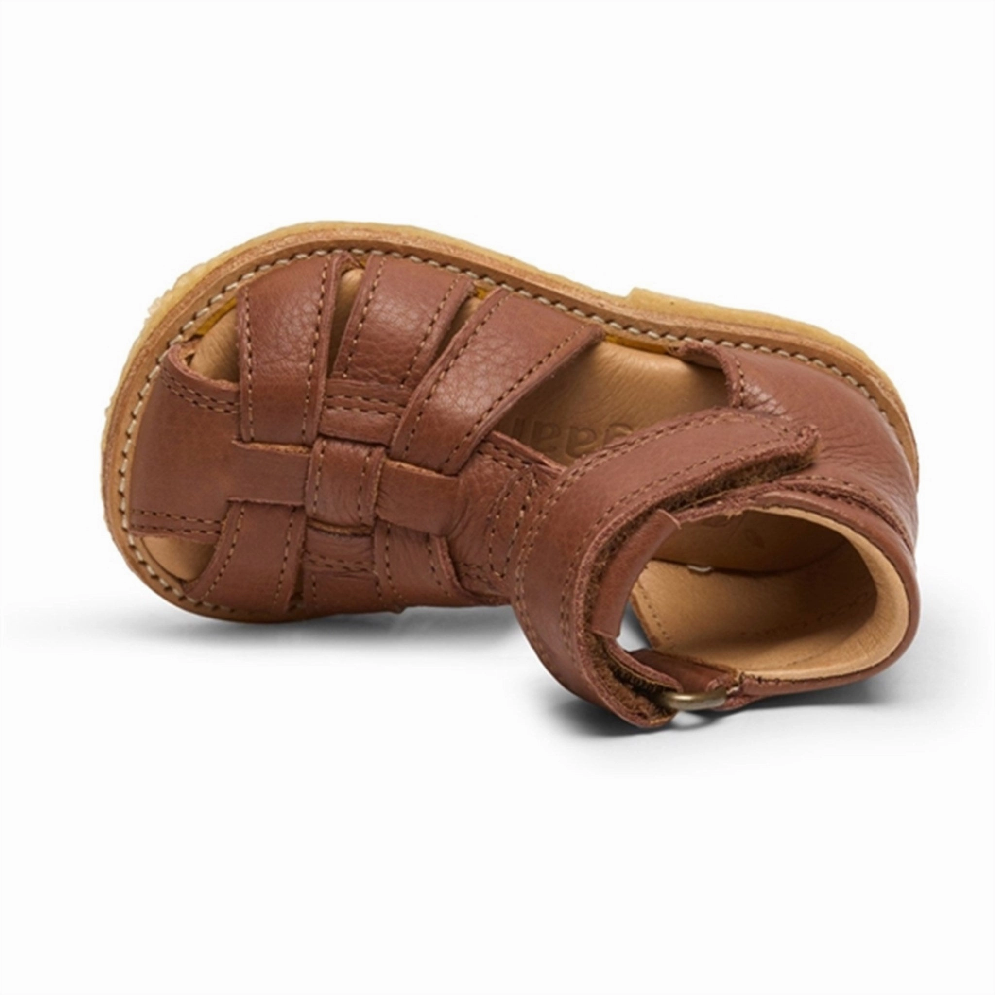 Seamless Edge Finishing Bisgaard Ami Sandal Cognac