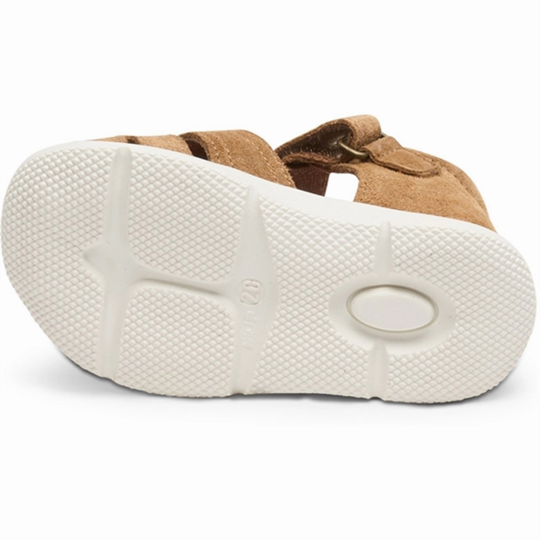 Bisgaard Aske Sandal Brandy Effortless Pair Gold Touch