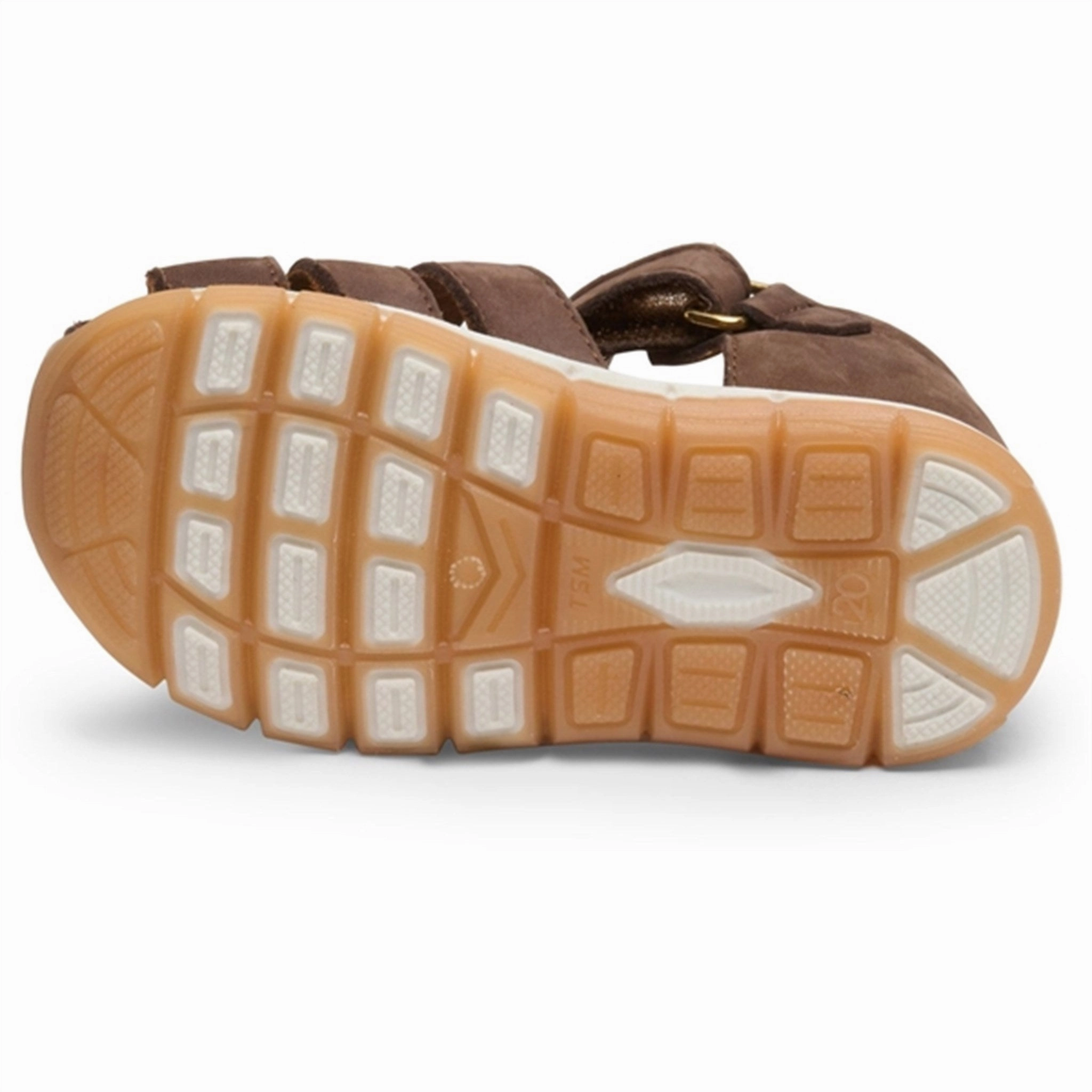 Low Profile Silhouette Casual Open Toe Shoes Bisgaard Billie Sandal Brown