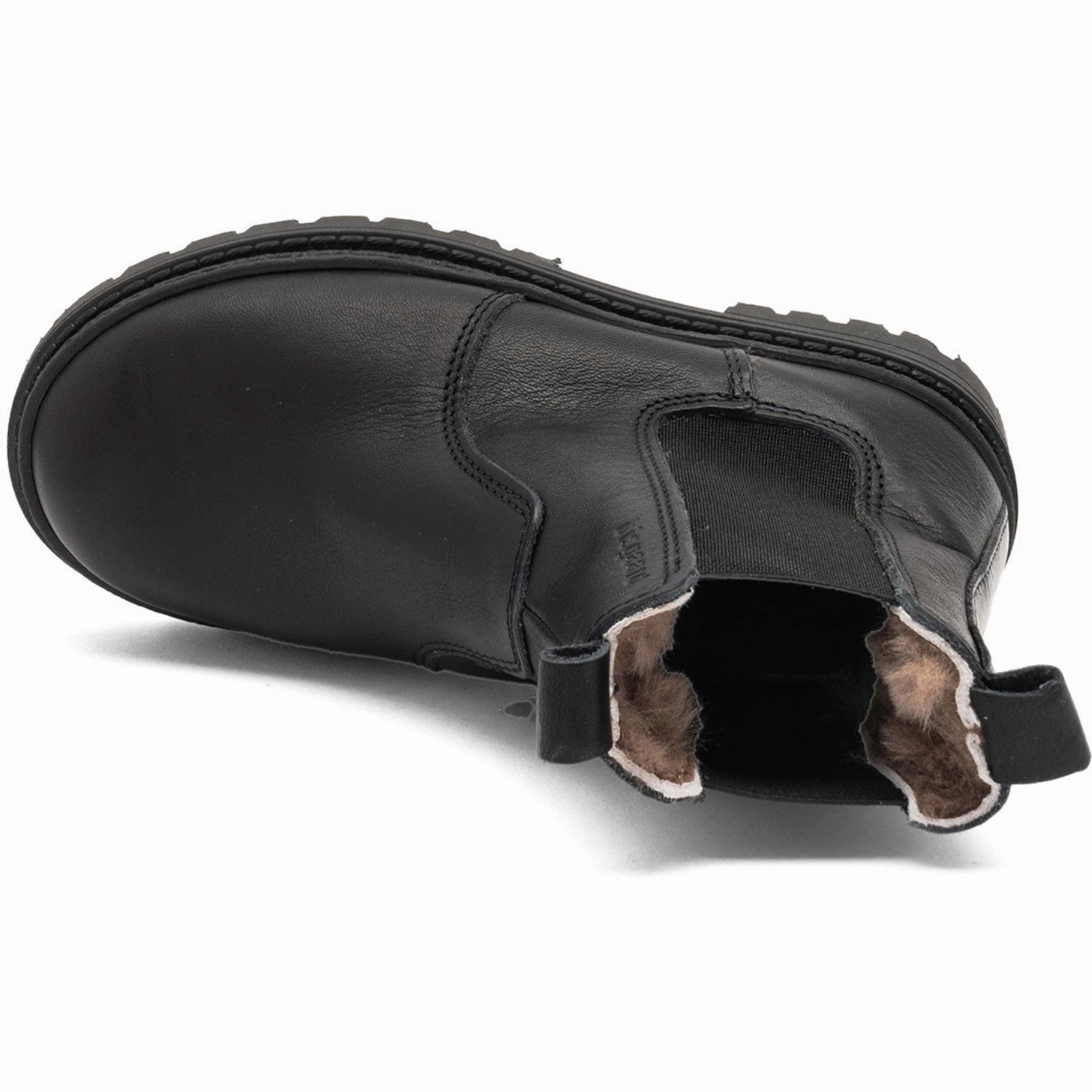 Muddy Path Smooth Texture Bisgaard Black Neo Lamb Boot