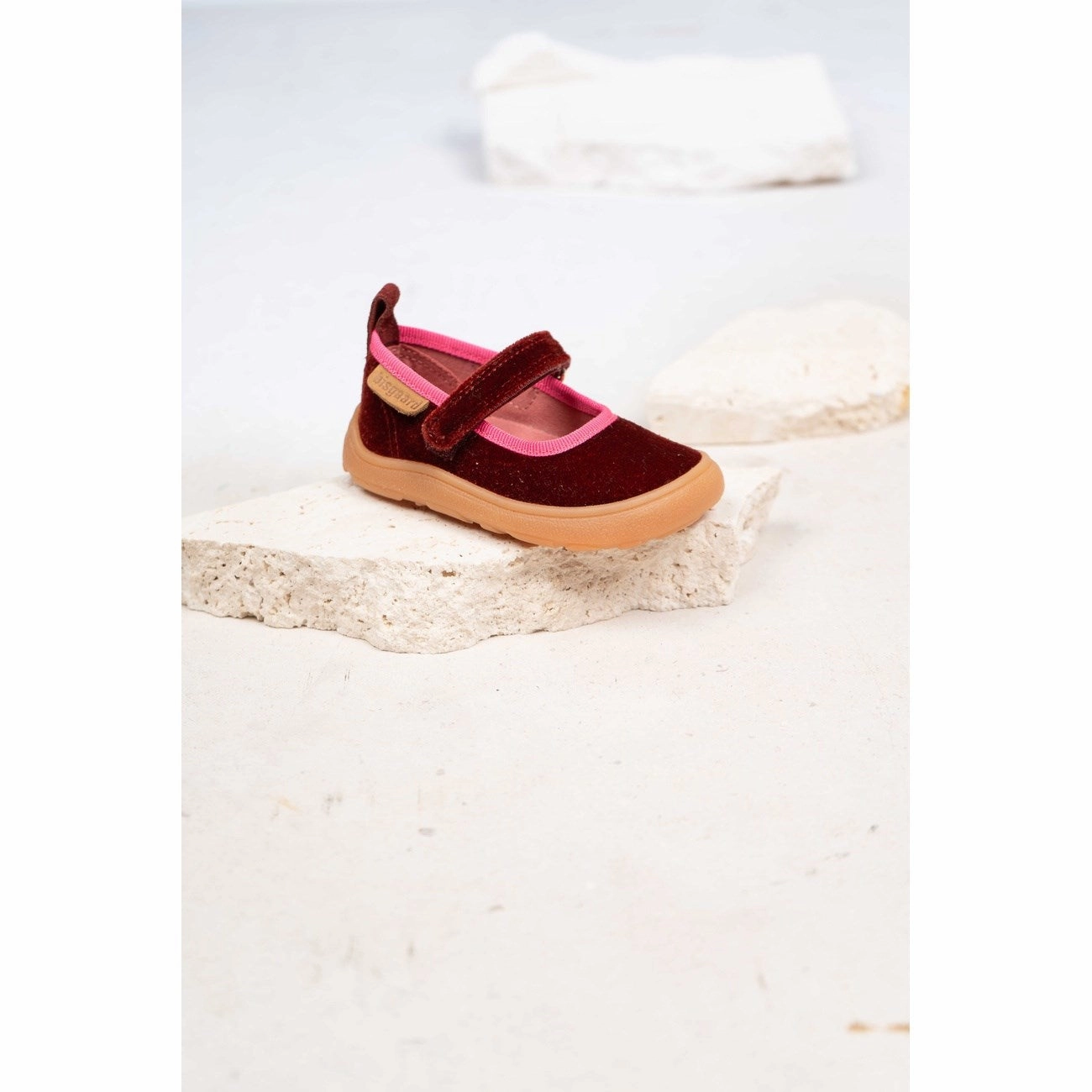 Comfortable ankle Bisgaard Bordeaux Barefoot Ballet Home Shoe