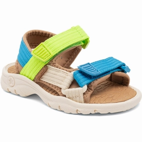 Bisgaard Bright Blue/Green Nico Sandal Casual Non Toxic Materials