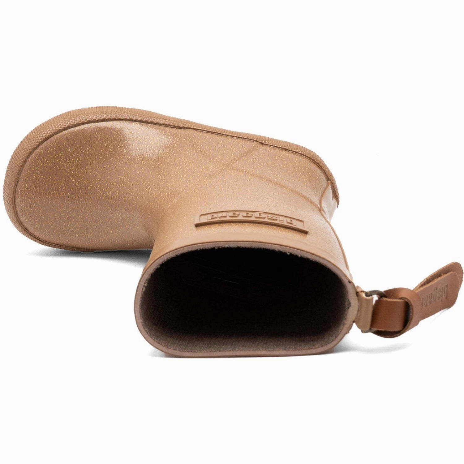 Bisgaard Brown Glitter Fashion Rubber Boot Comfortable Stride Thick Lining