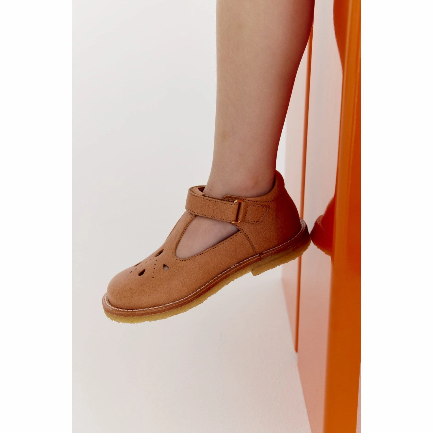 Smooth Flex Bisgaard Caramel Noelle First Step Shoe