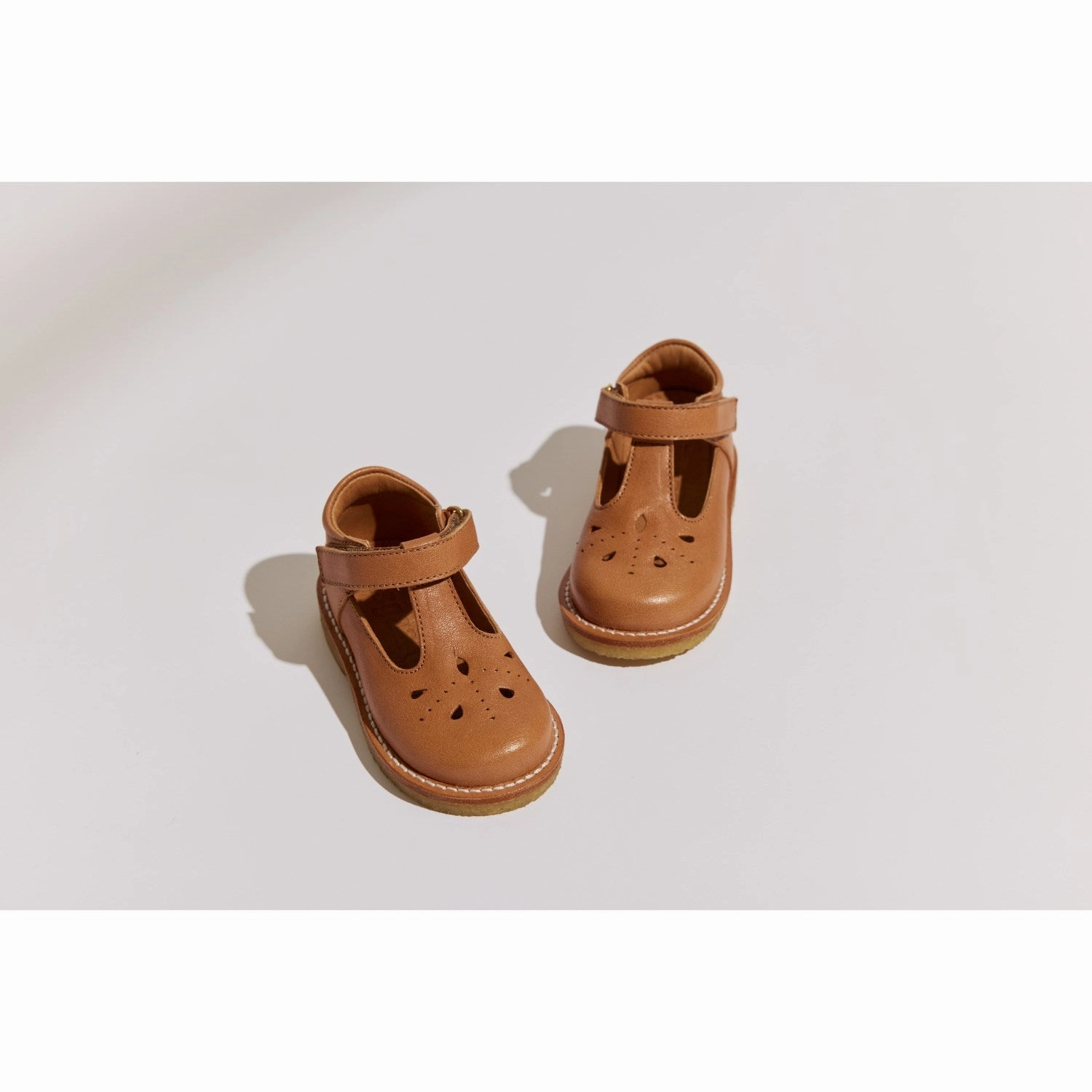 Bisgaard Caramel Noelle First Step Shoe Tread Ready Practical Walk
