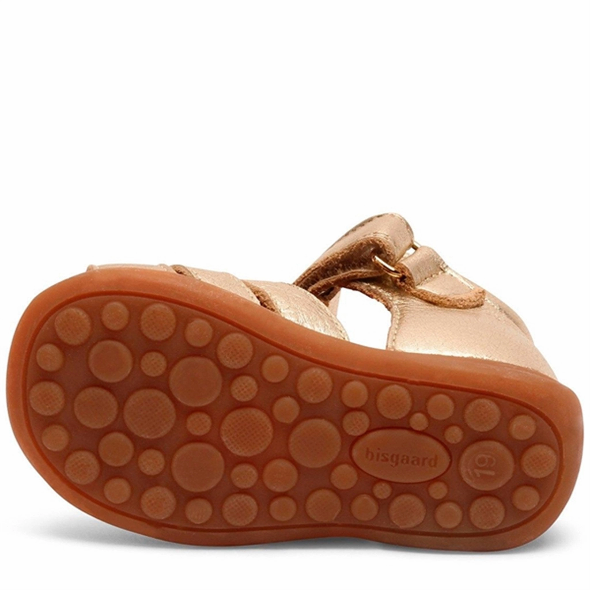 Bisgaard Carly Sandal Platin Soft Material Slide On