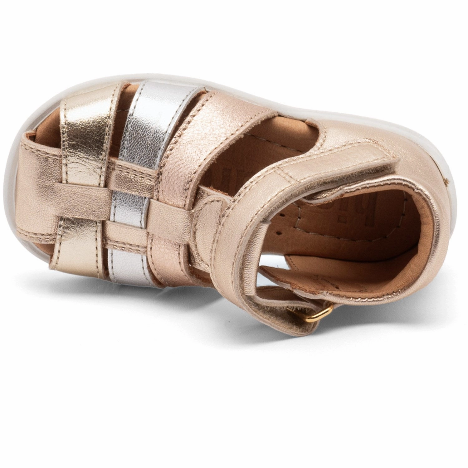 Synthetic Weave Bisgaard Champagne Carly Sandal