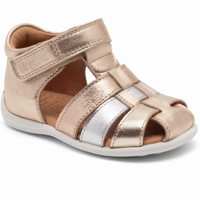 White Clean Bisgaard Champagne Carly Sandal