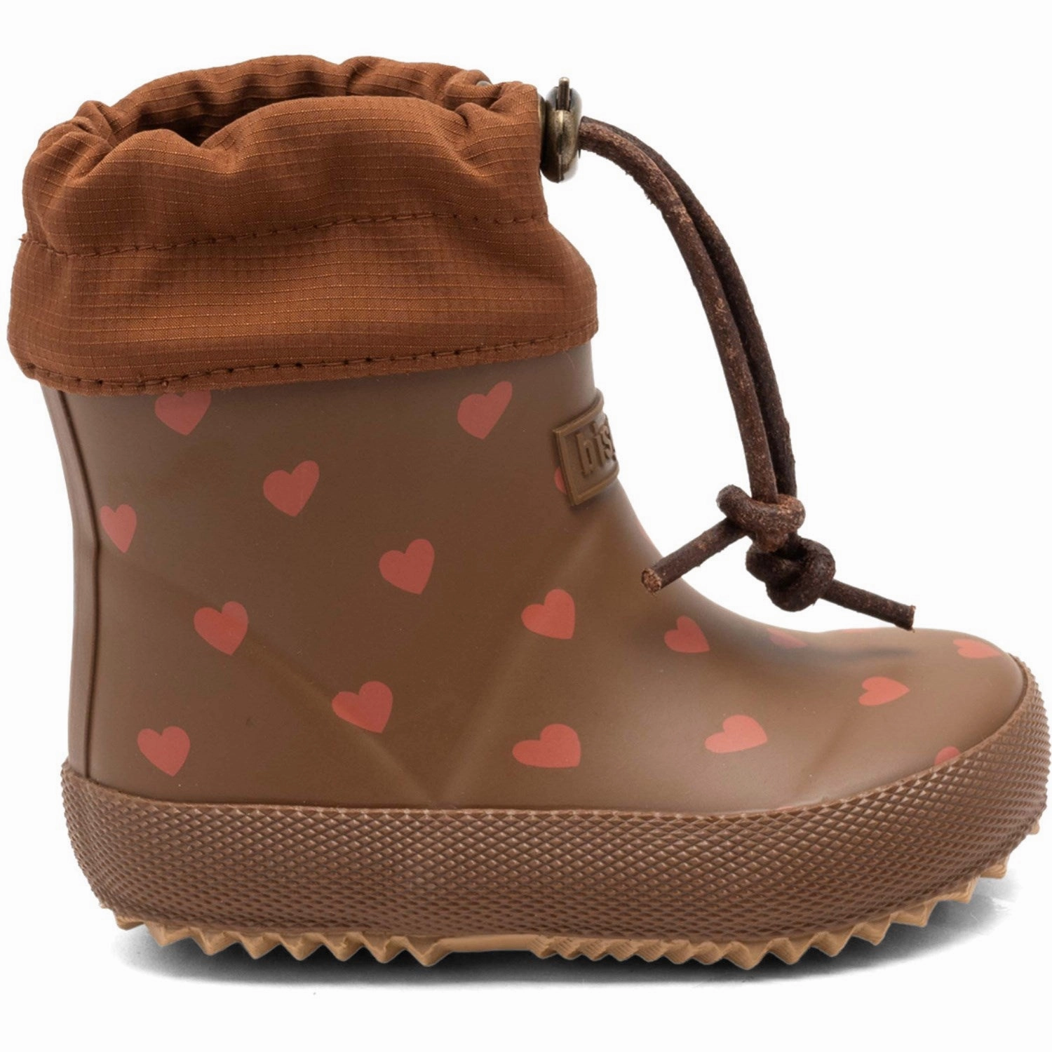 slim fit Bisgaard Chocolate Heartbeat Baby Thermo Rubber Rubber Boot