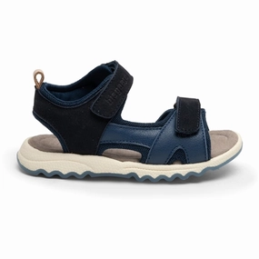 Bisgaard Coco Sandal Navy Seamless Interior Construction Sleek Comfort