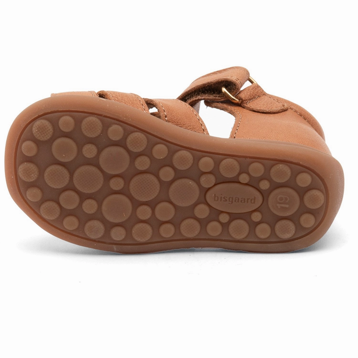 Travel Friendly Foot Massage Bisgaard Cognac Carly Sandal