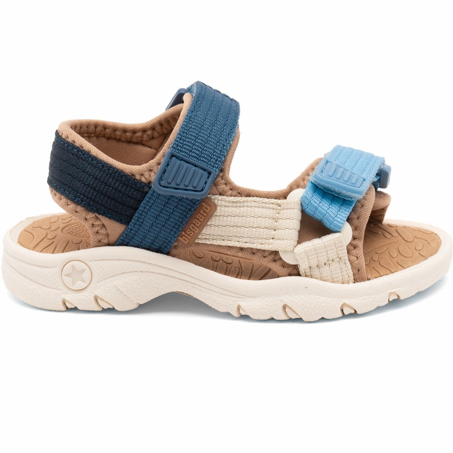 Bisgaard Dark Blue Nico Sandal Durable Rubber Step Into Comfort
