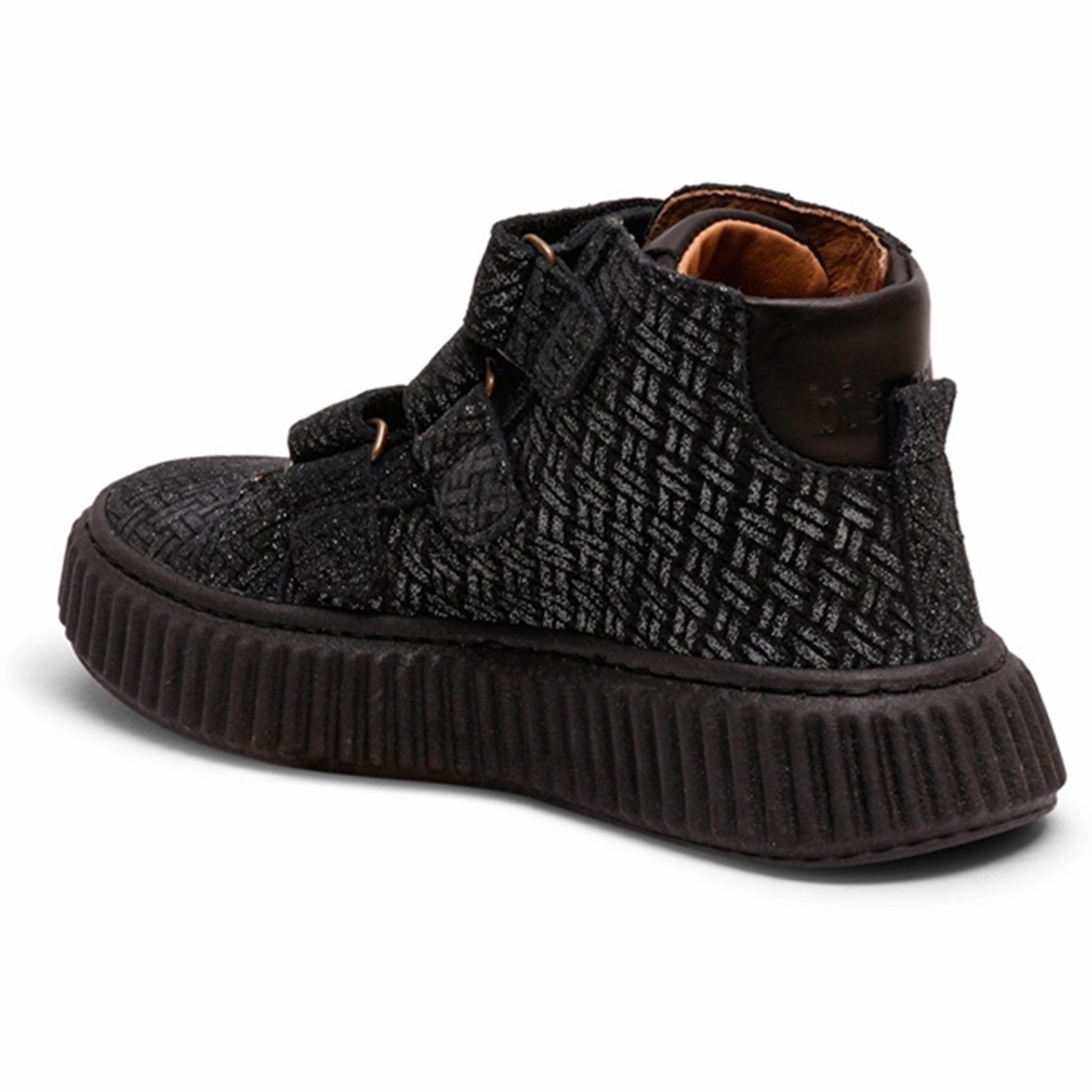 All Purpose Bisgaard Debbie V Velcro Shoes Black Glitter