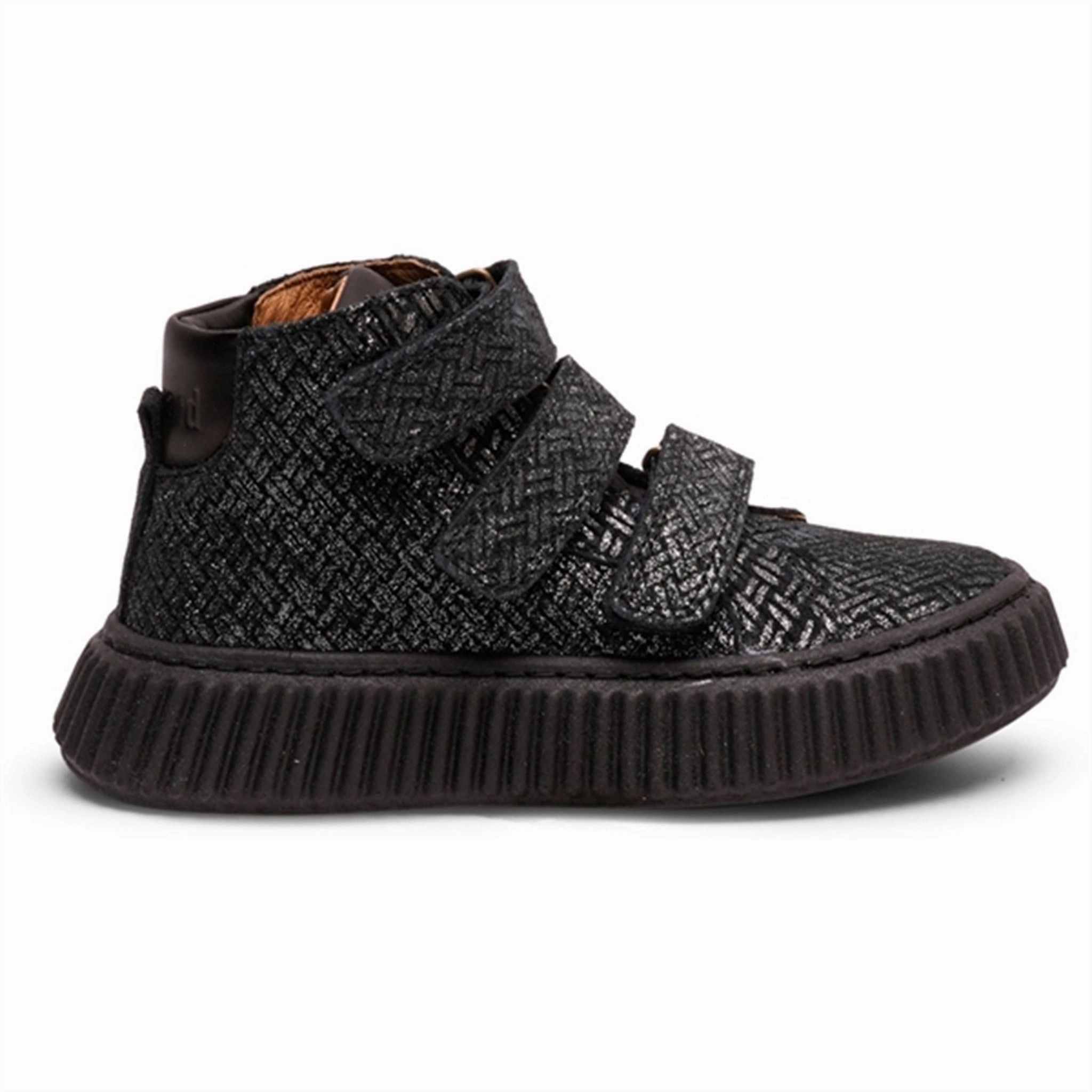 Bisgaard Debbie V Velcro Shoes Black Glitter Teen Pick