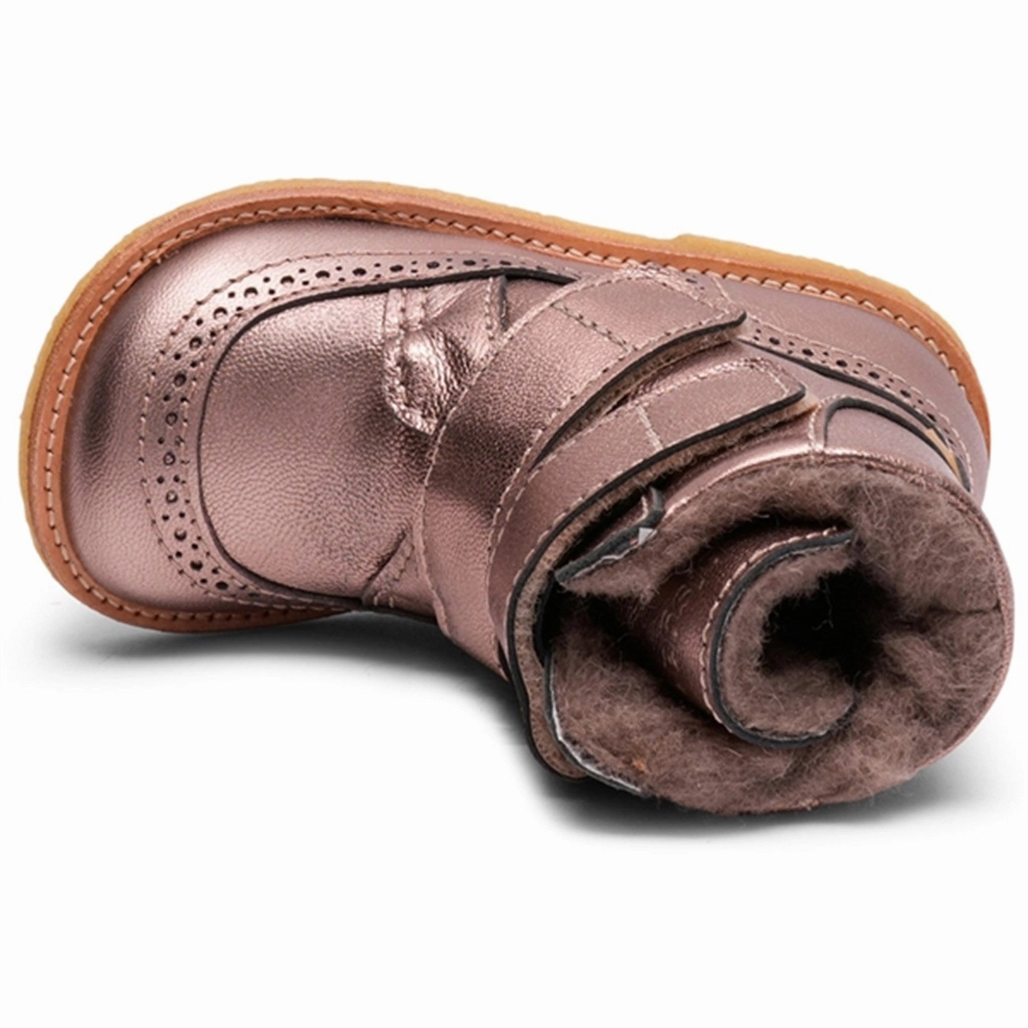 Padded Interior Weekend Camping Neutral Finish Bisgaard Elba Tex Boots Rose Gold Metallic