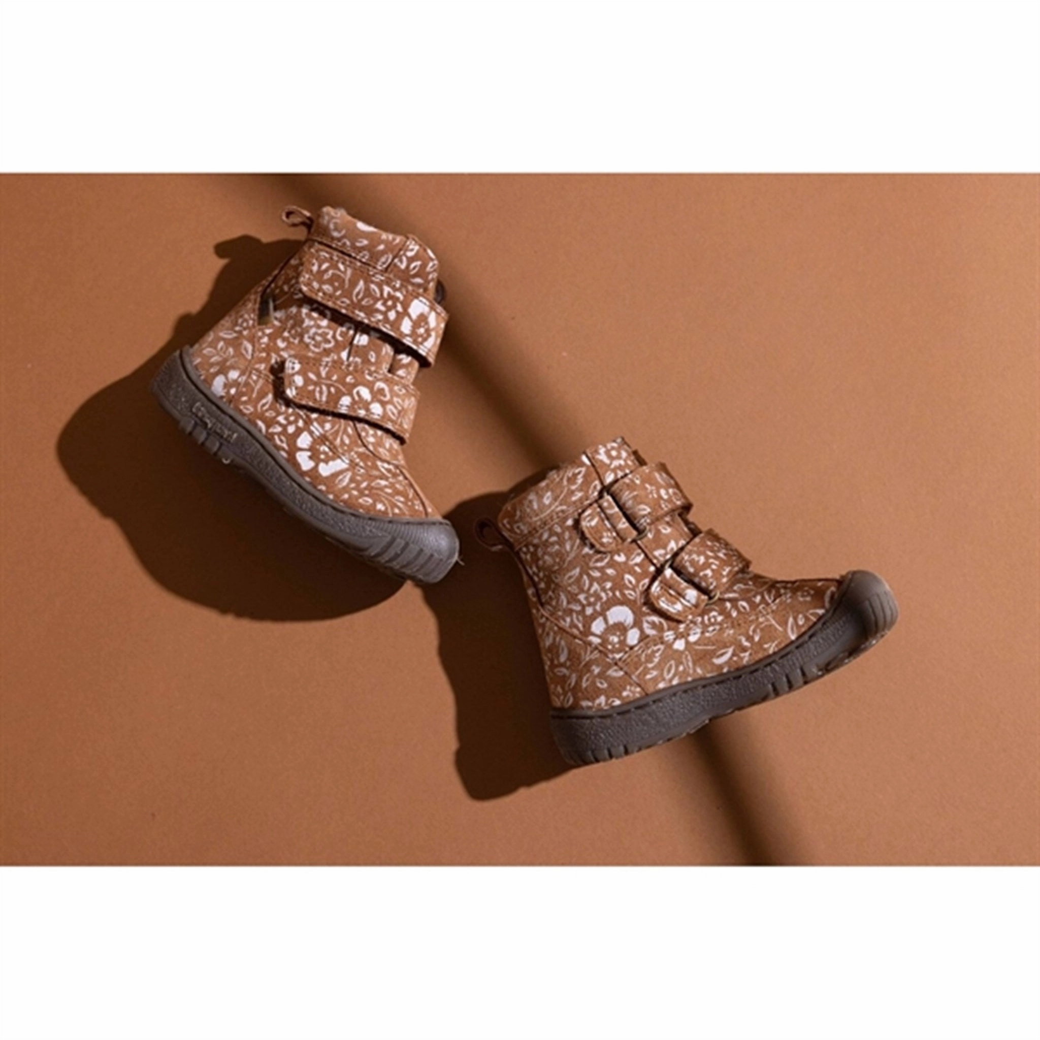 Bisgaard Evon Tex Shoes Brandy Flowers Comfort Stretch