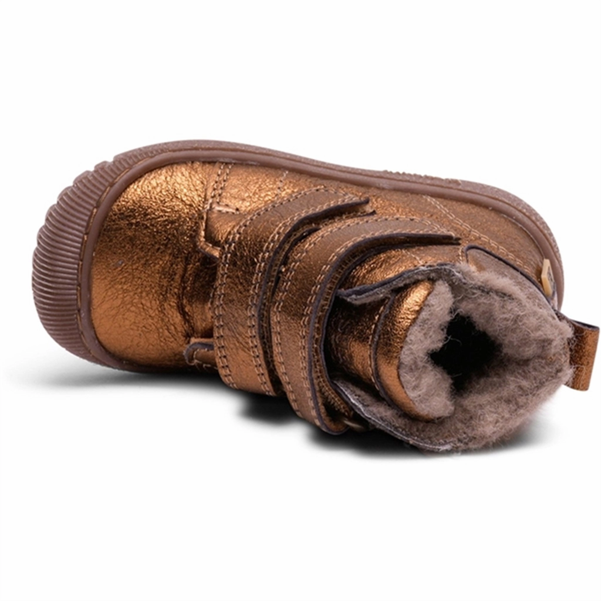 Trendy Style Elasticated Bisgaard Evon Tex Shoes Bronze Metallic