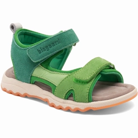 Bisgaard Forest Green Coco Sandal Soft Soles Moisture wicking