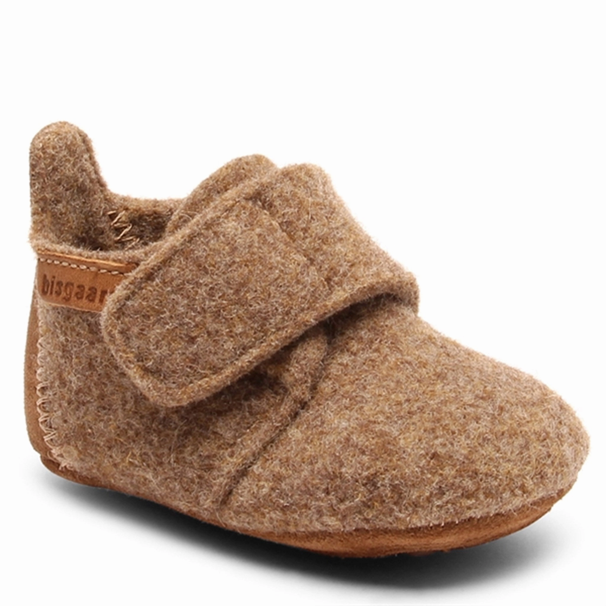 Bisgaard Indoor Shoes Wool Camel Slip Resistant Technology Comfortable insoles