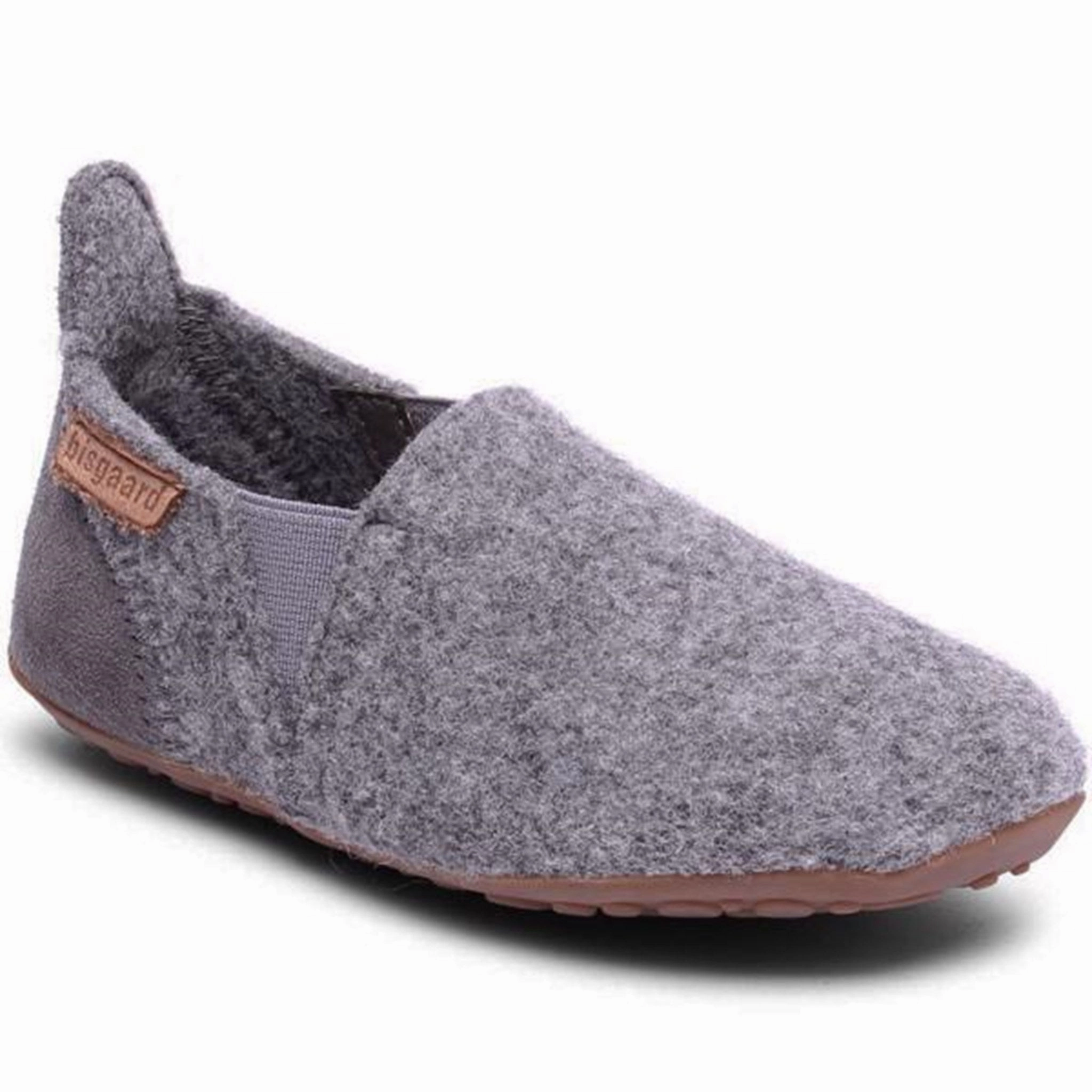 Simple Travel Fit Supportive straps Bisgaard Indoor Shoes Wool Sailor Grey