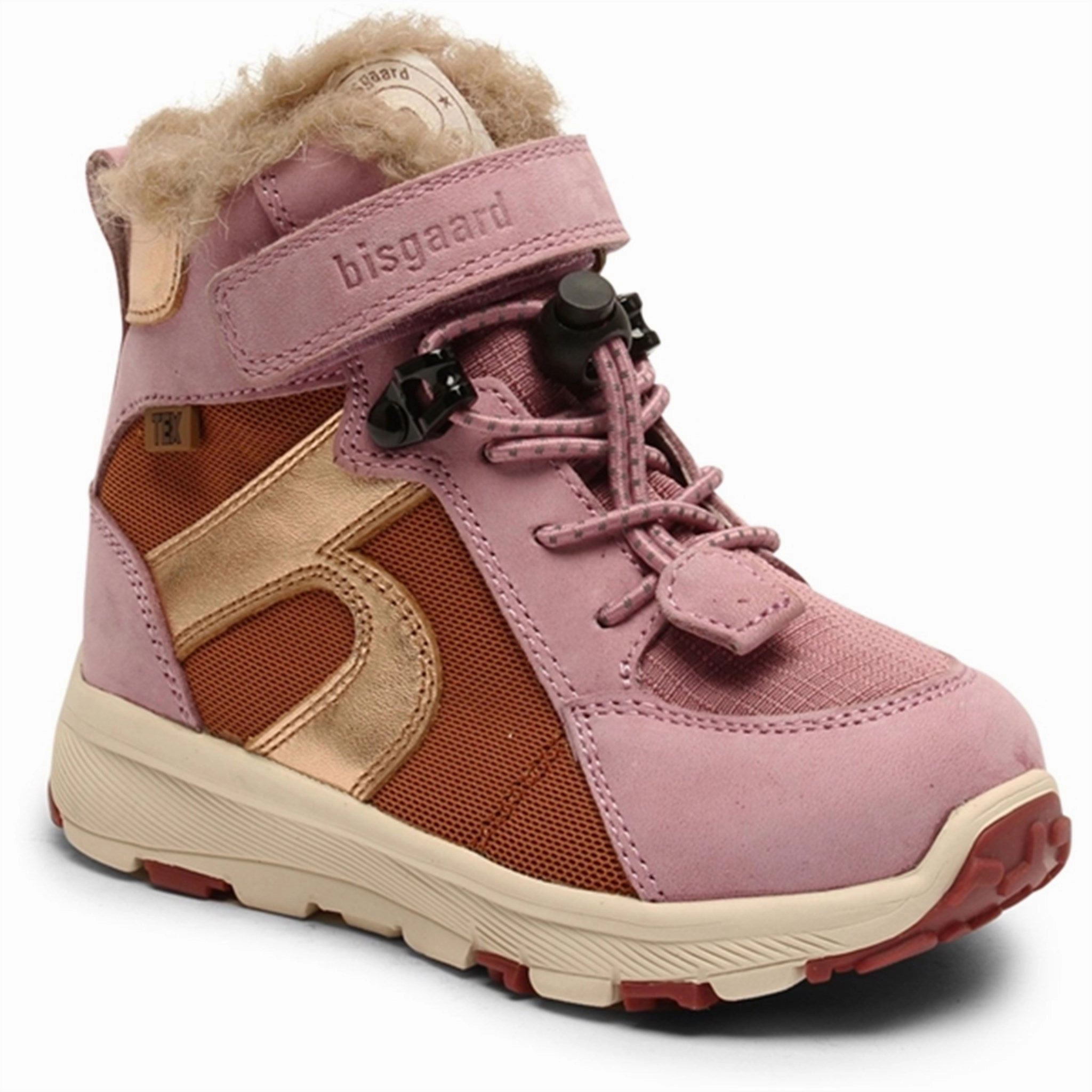 Adjustable lacing Seamless Comfort Rough Terrain Bisgaard Marlon Tex Boots Light Purple
