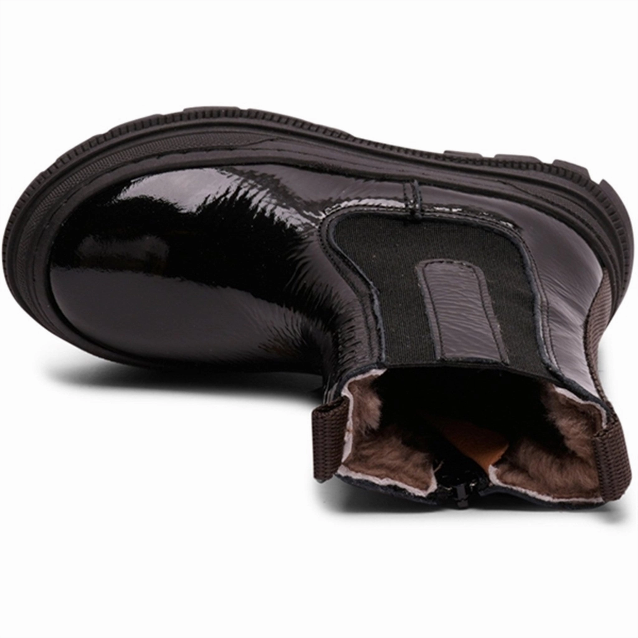 Ultimate Grip Tread Bisgaard Mila Lamb Boots Black Patent