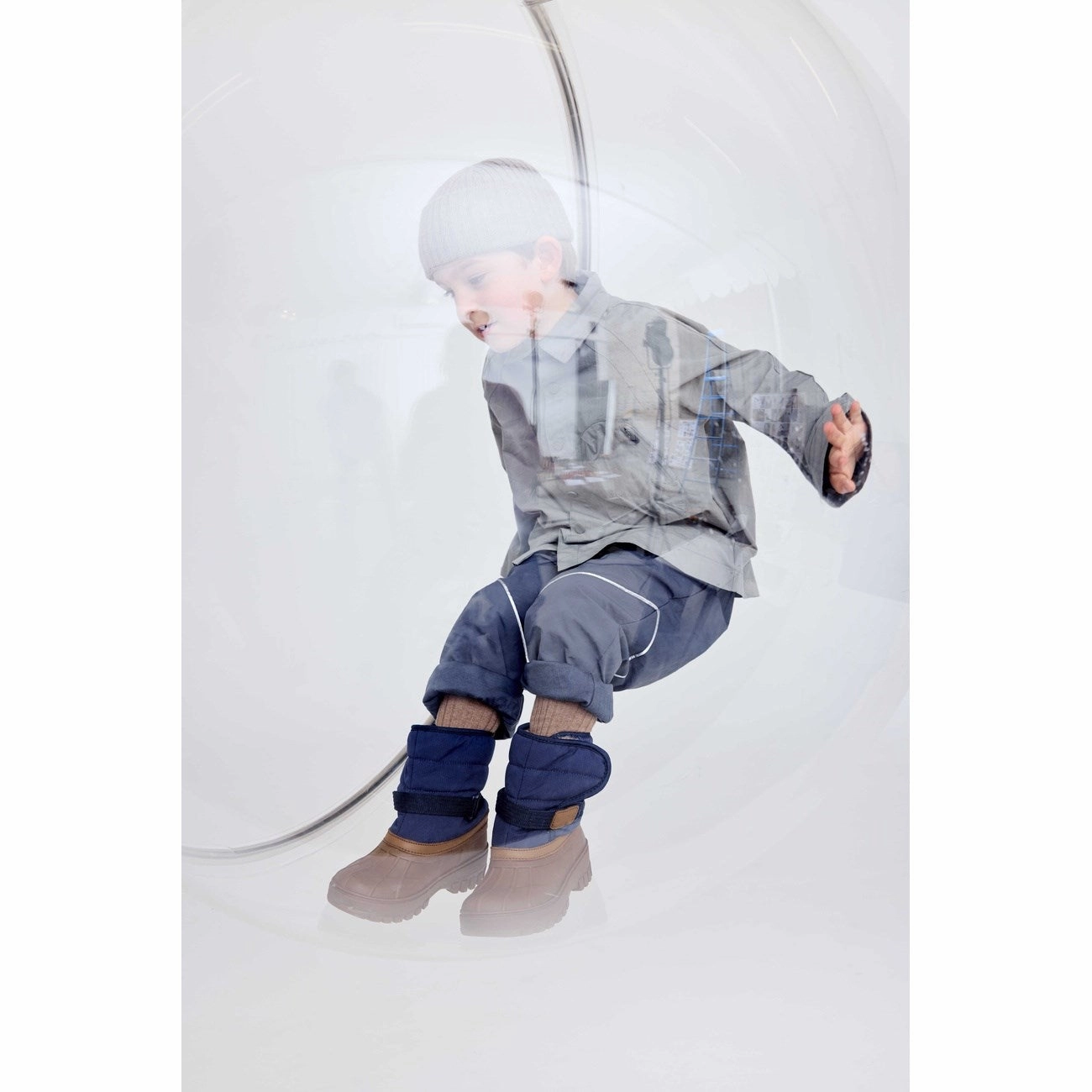 Bisgaard Navy Pacson Boot Cushioned Base