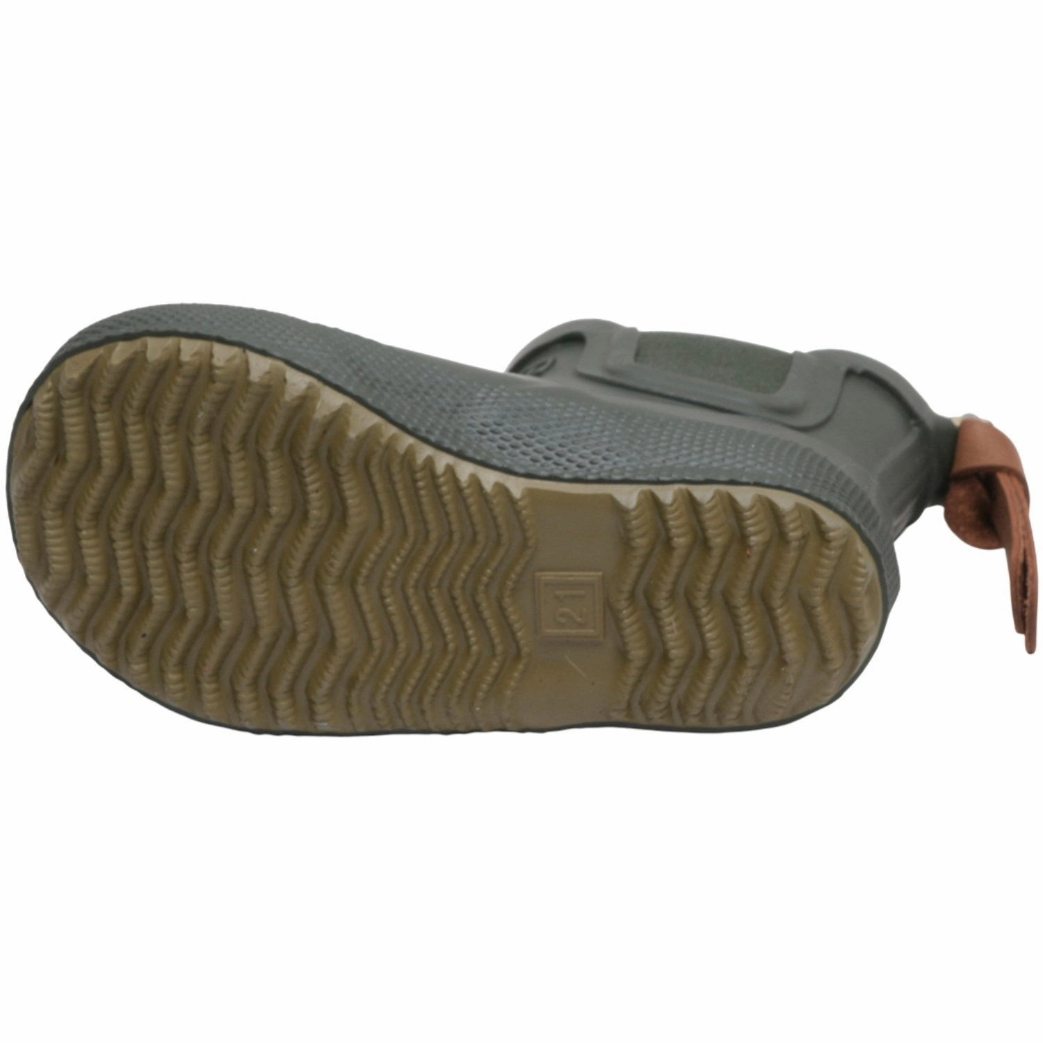 Noise free Bisgaard Olive Baby Rubber Boot