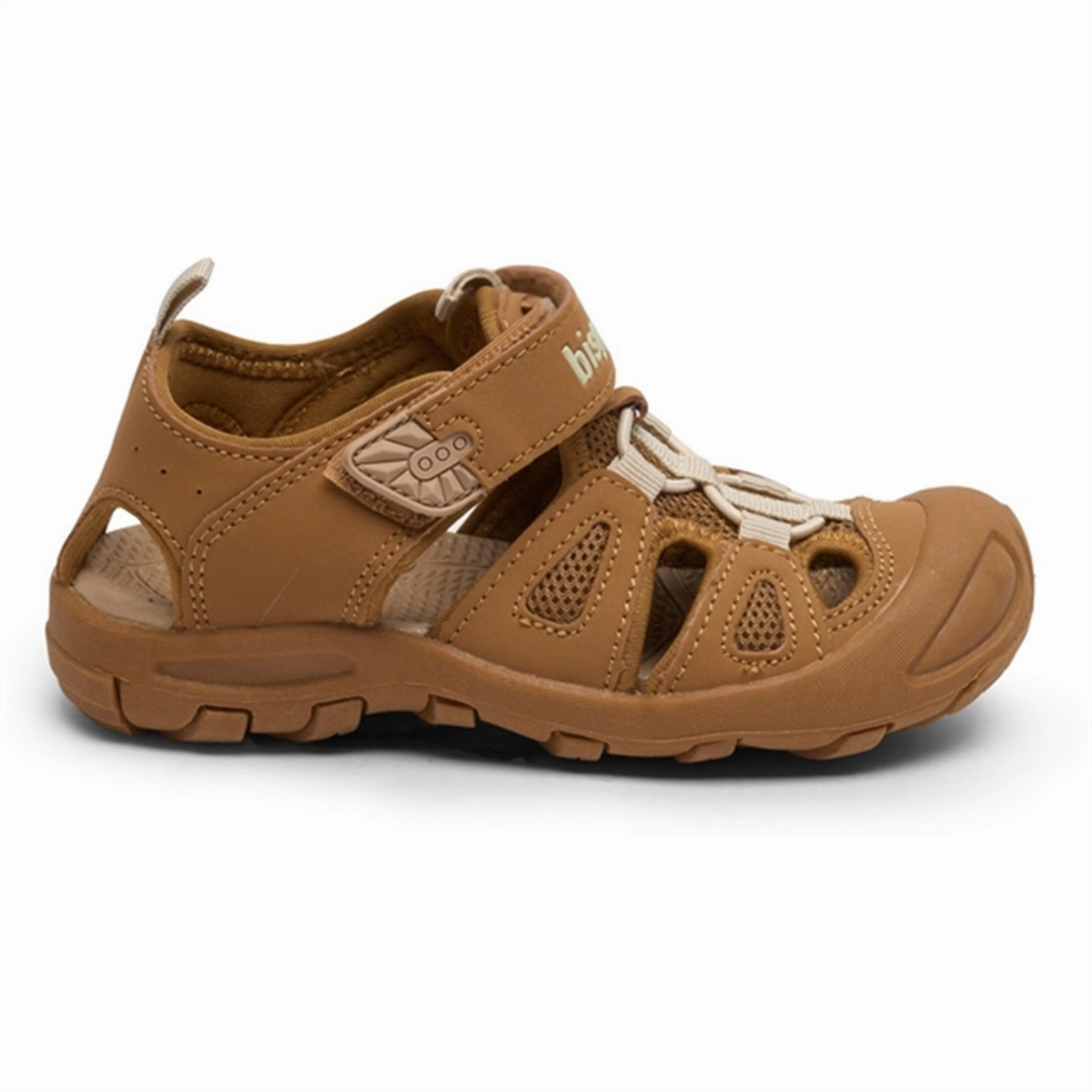 Bisgaard Parker Velcro Sandal Brown Trendy Outdoor Shoes Flower Pop