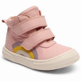 Seamless Internal Structure Minimal Profile Bisgaard Rainbow Velcro Shoe Rose