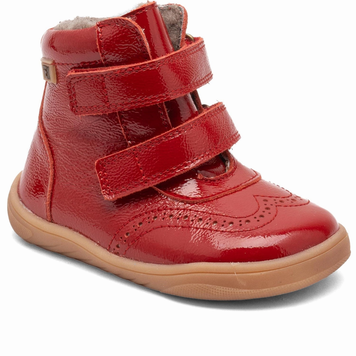 Bisgaard Red Patent Barefoot Philine Tex Everyday Protection Flexible Frame Weekend Camping