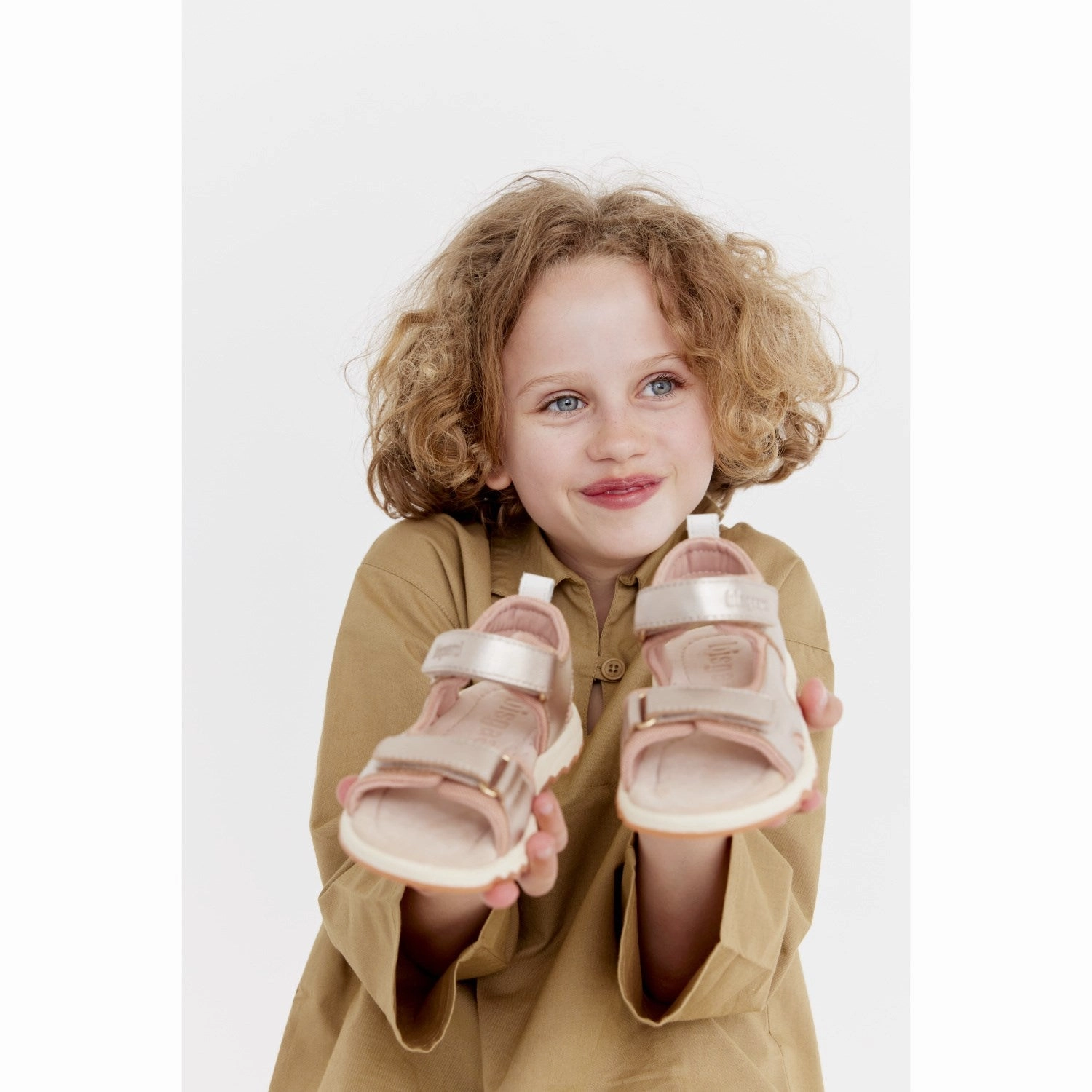Simple Footwear Bisgaard Rose Gold Coco Sandal