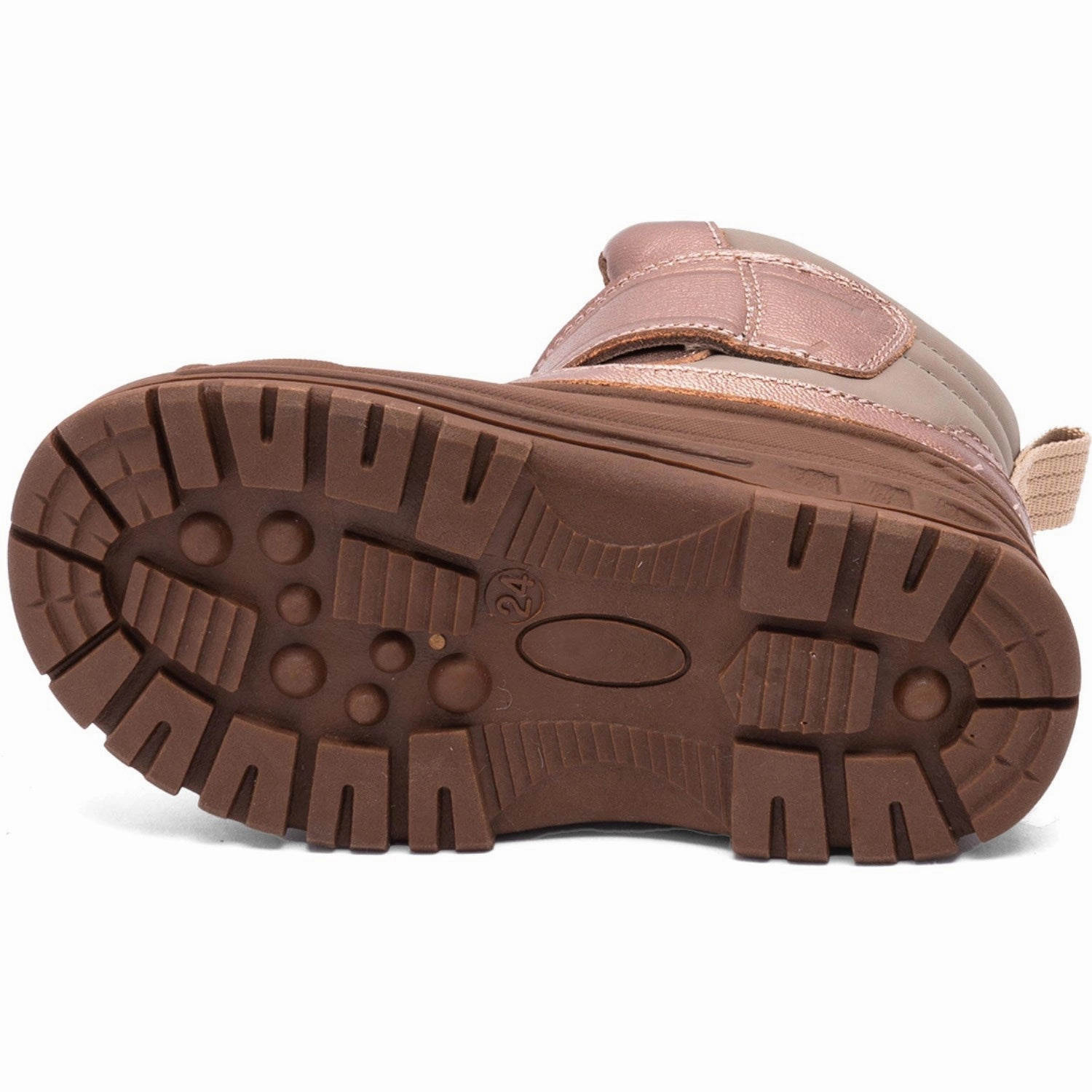 Bisgaard Rose Gold Pixie Boot LaceUp Anti-Skid