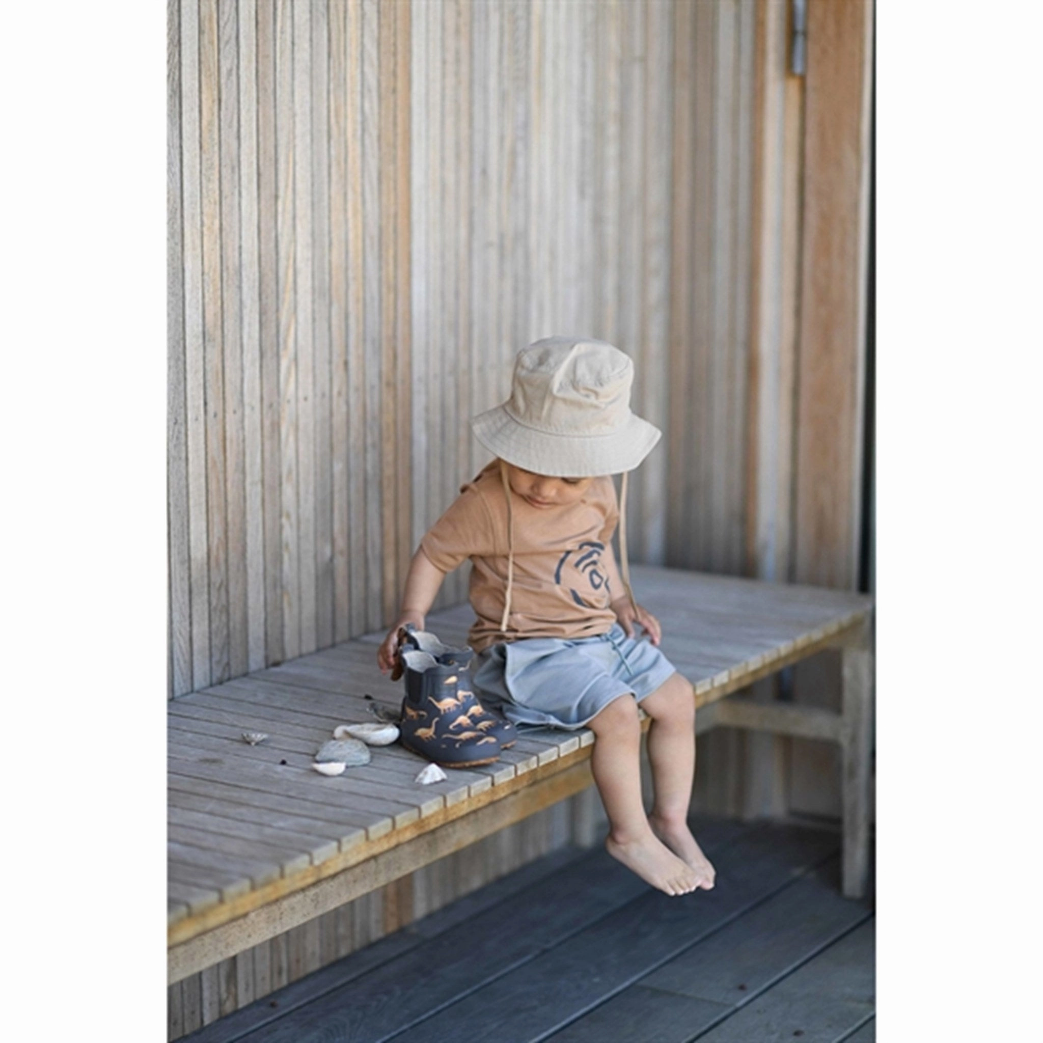 Bisgaard Rubber Boots Baby Camel Dinos Steel Toe Insulated Fit